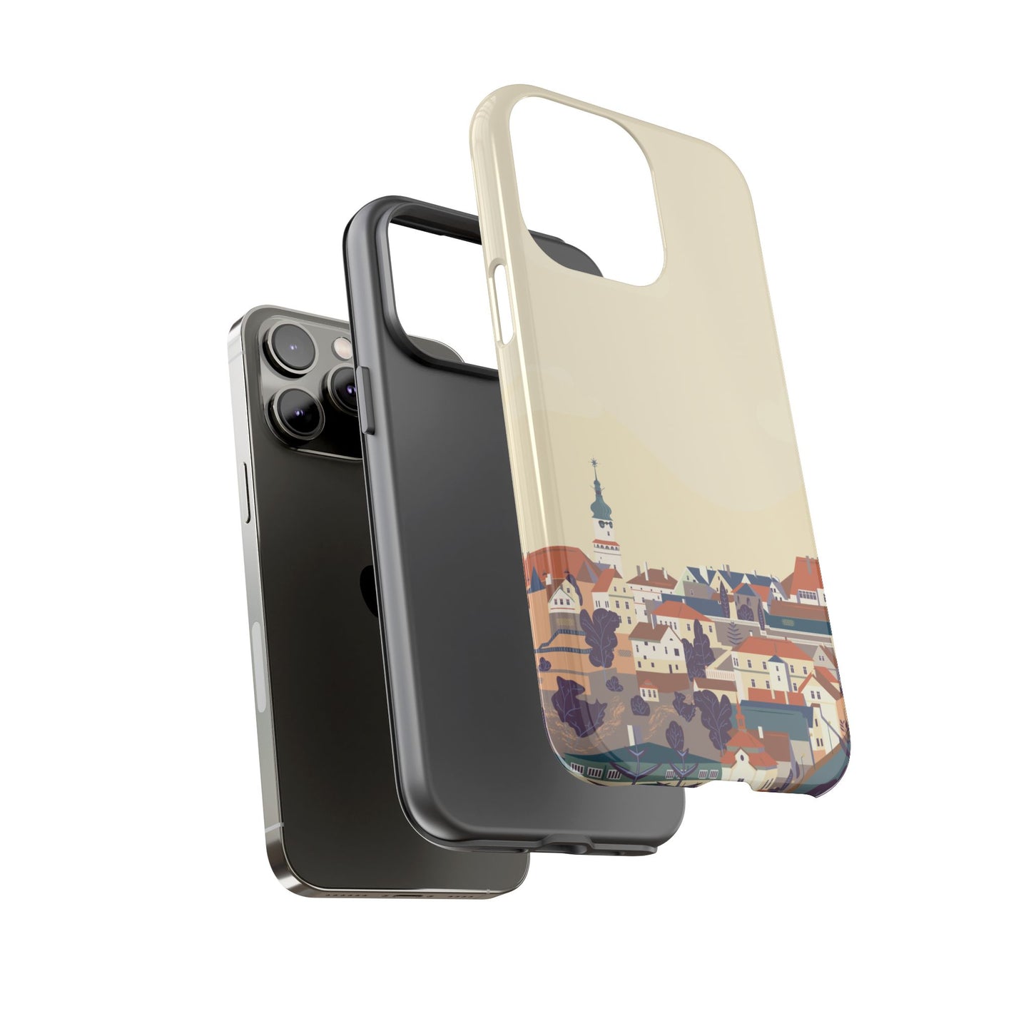 Artistic Phone Case - Charming Village Design