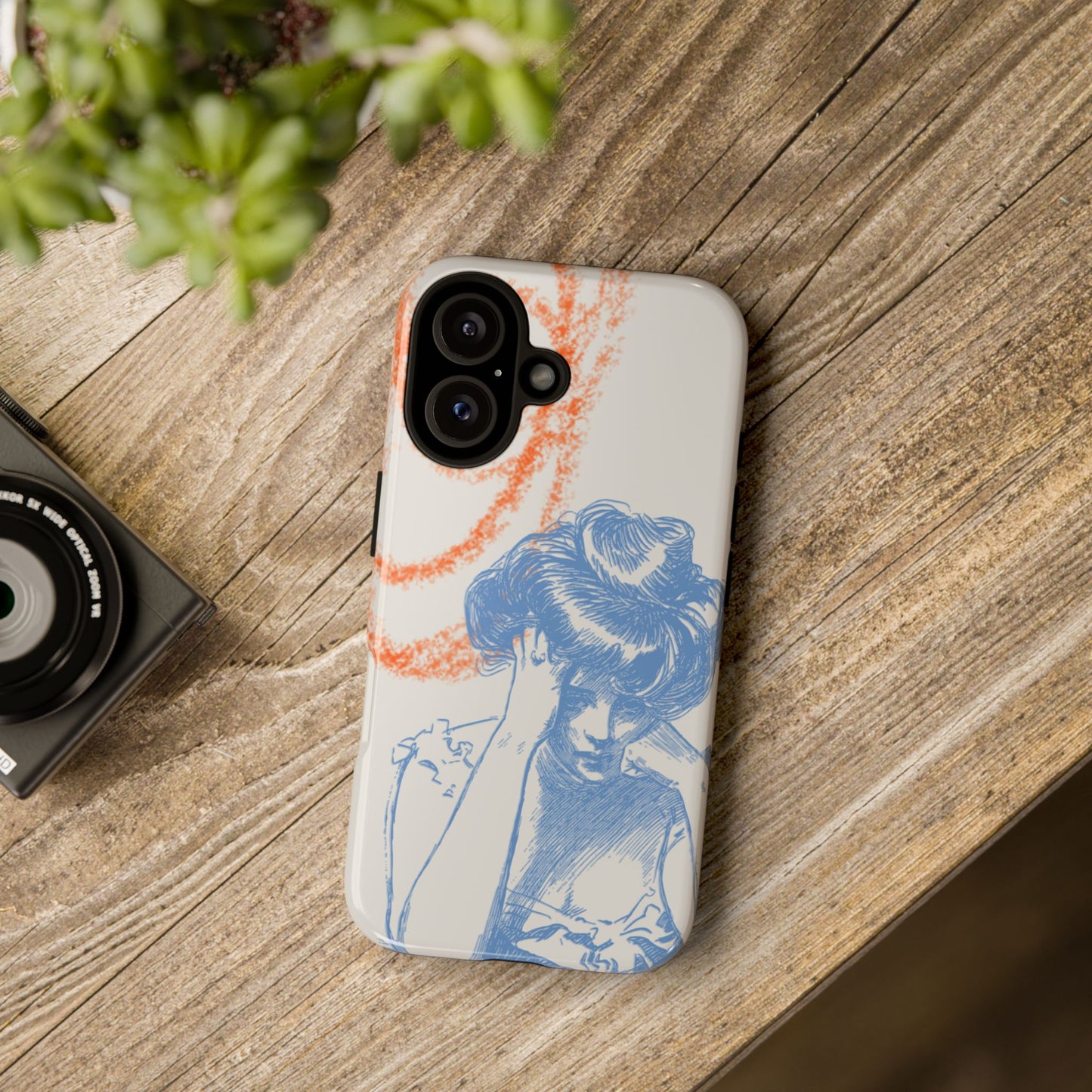 Artistic Phone Case with Stress Relief Design