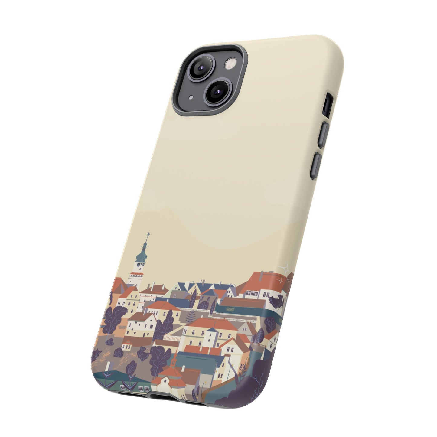 Artistic Phone Case - Charming Village Design