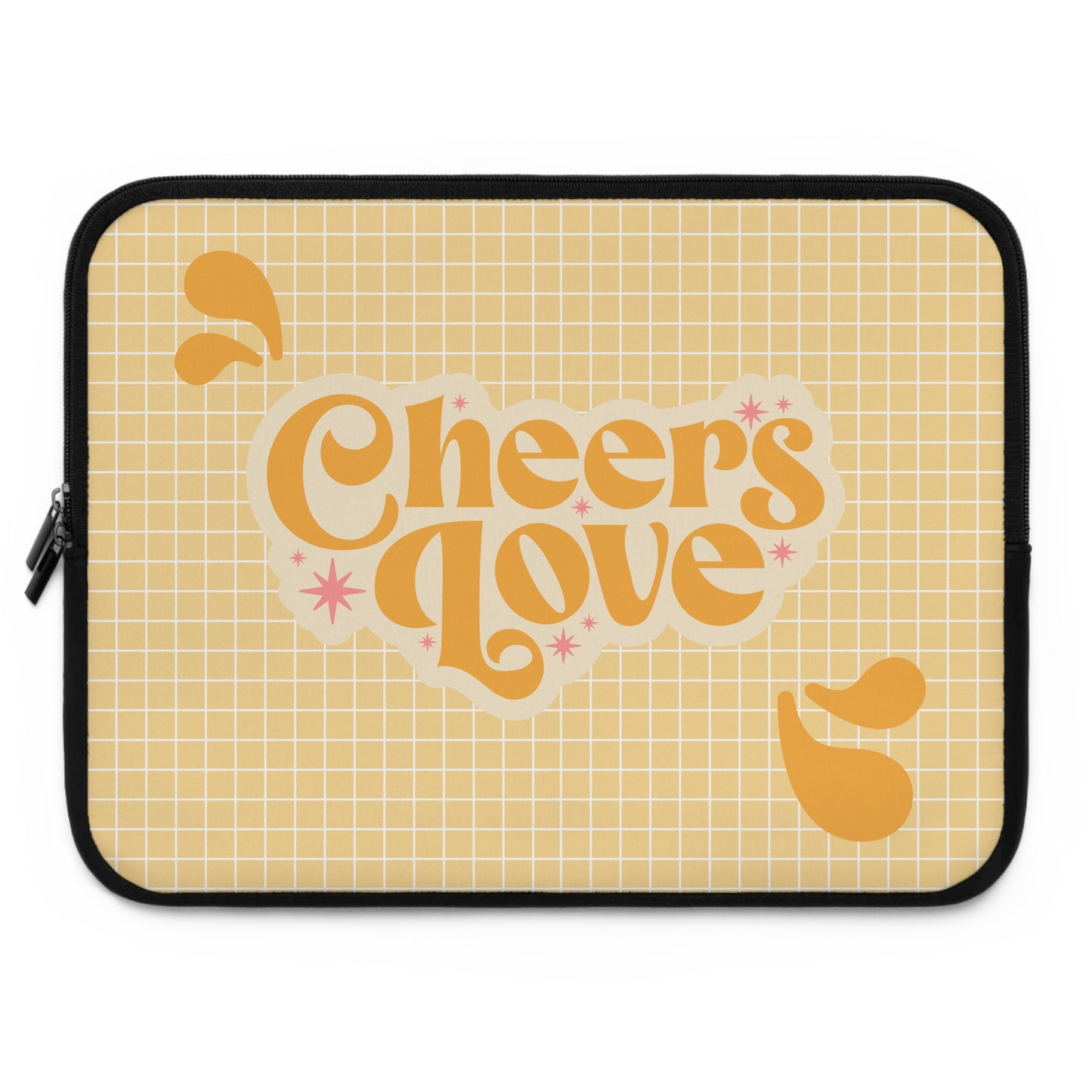 Cheerful Love Laptop Sleeve - Stylish Tech Case, Perfect Gift for Students, Home Office, Birthdays, Valentine's Day