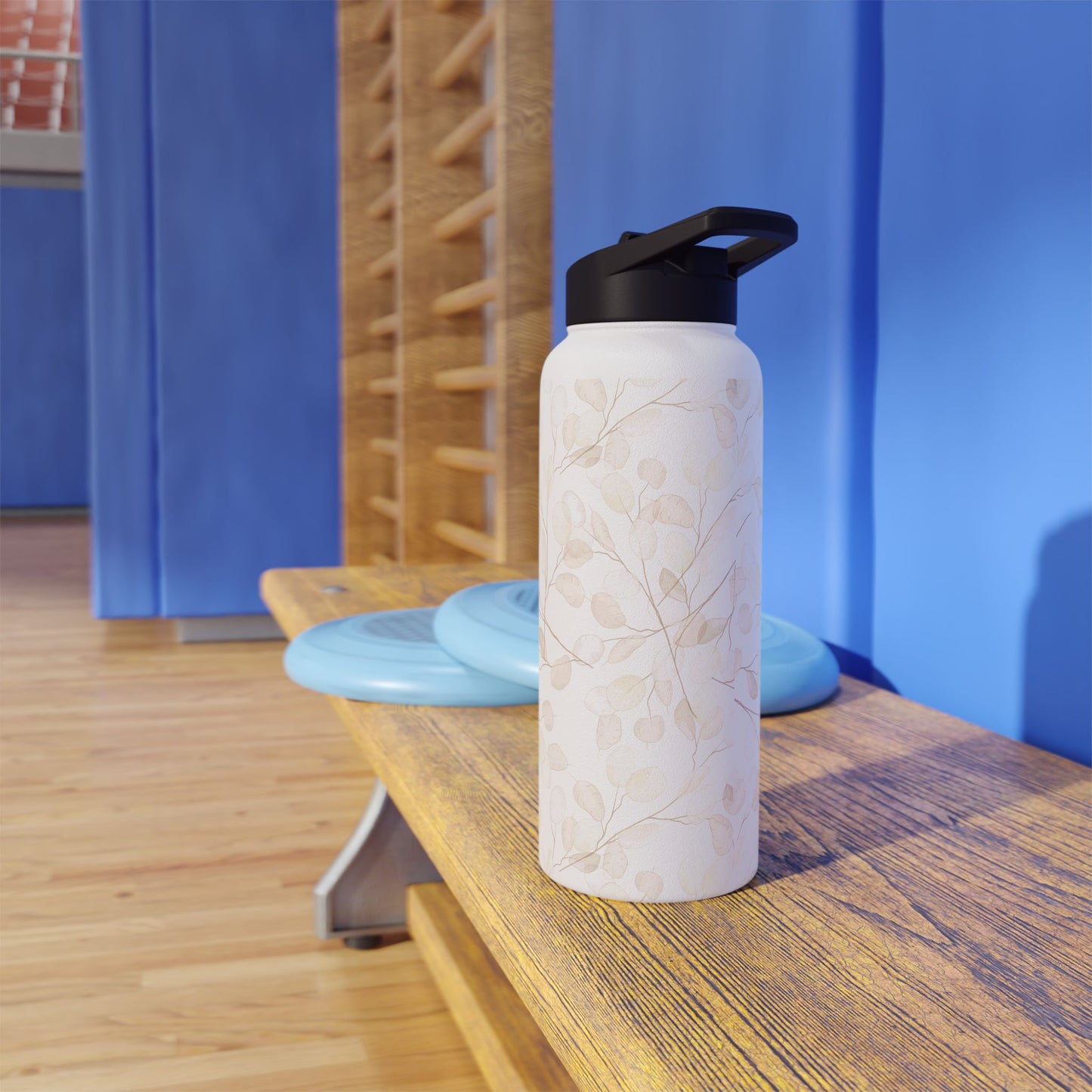 Elegant Floral Stainless Steel Water Bottle - Eco-Friendly Travel Flask