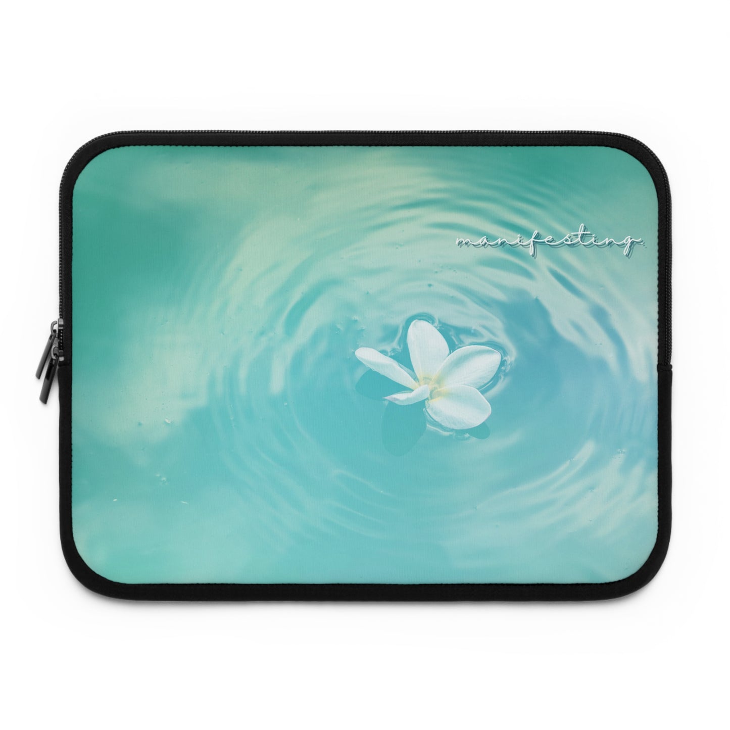 Manifesting Floral Laptop Sleeve – Stylish and Protective Tech Accessory