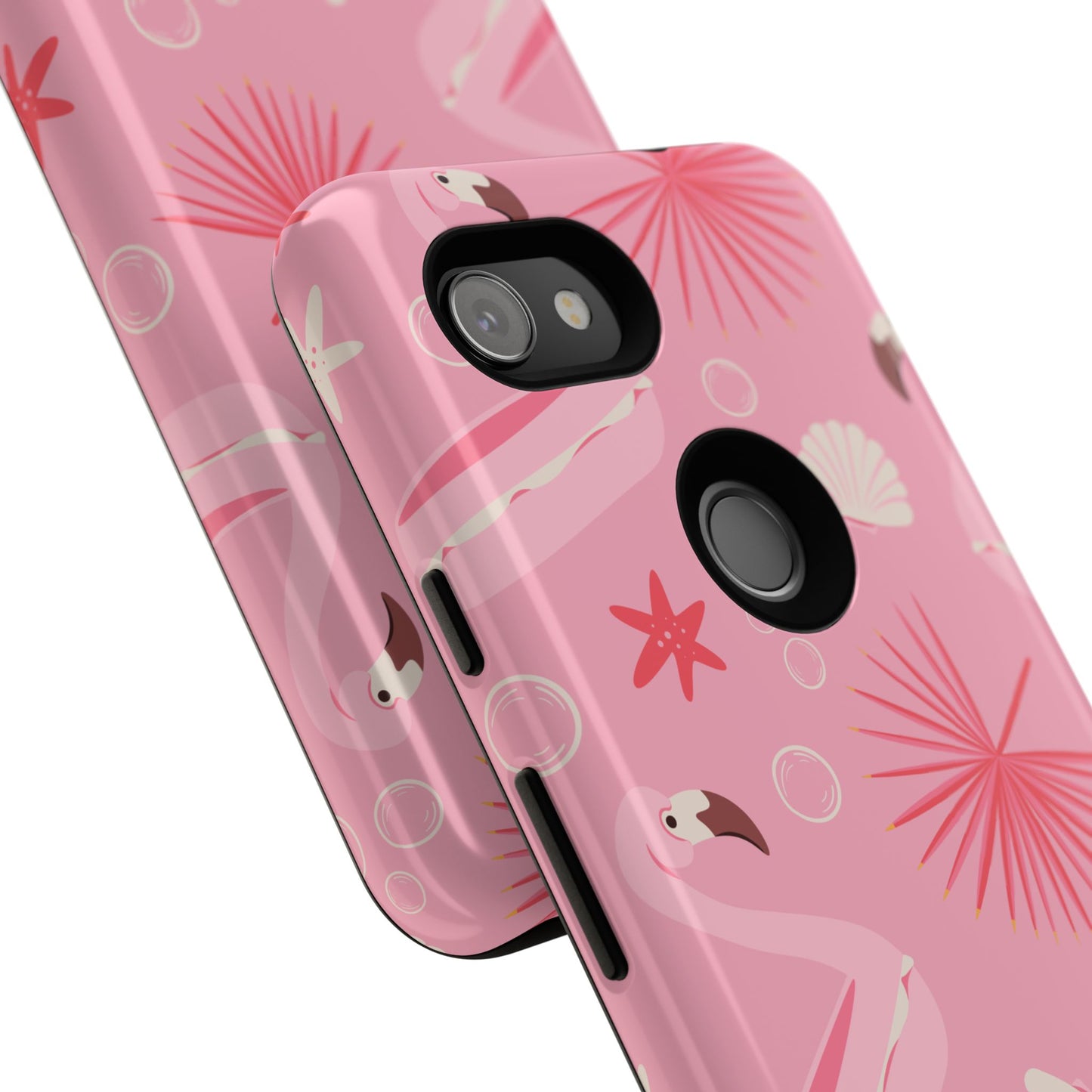 Tough Cases: Tropical Flamingo Phone Case for Summer Vibes
