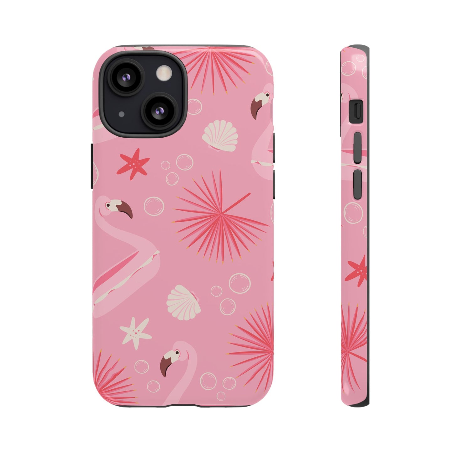 Tough Cases: Tropical Flamingo Phone Case for Summer Vibes