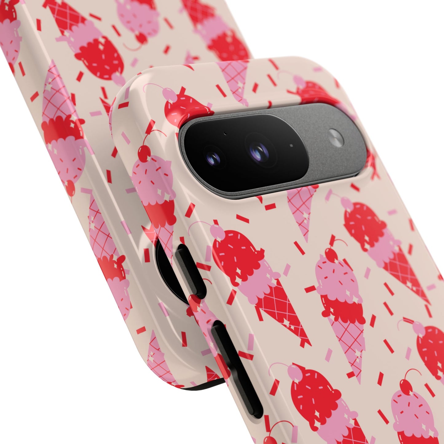 Ice Cream Phone Case - Cute Tough Cases for Ice Cream Lovers, Fun Summer Accessory, Birthday Gift, Colorful iPhone Cover