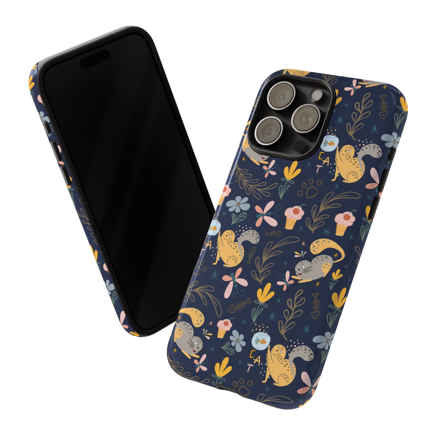 Cat-Themed Tough Phone Case - Tough Case For Stylish Protection