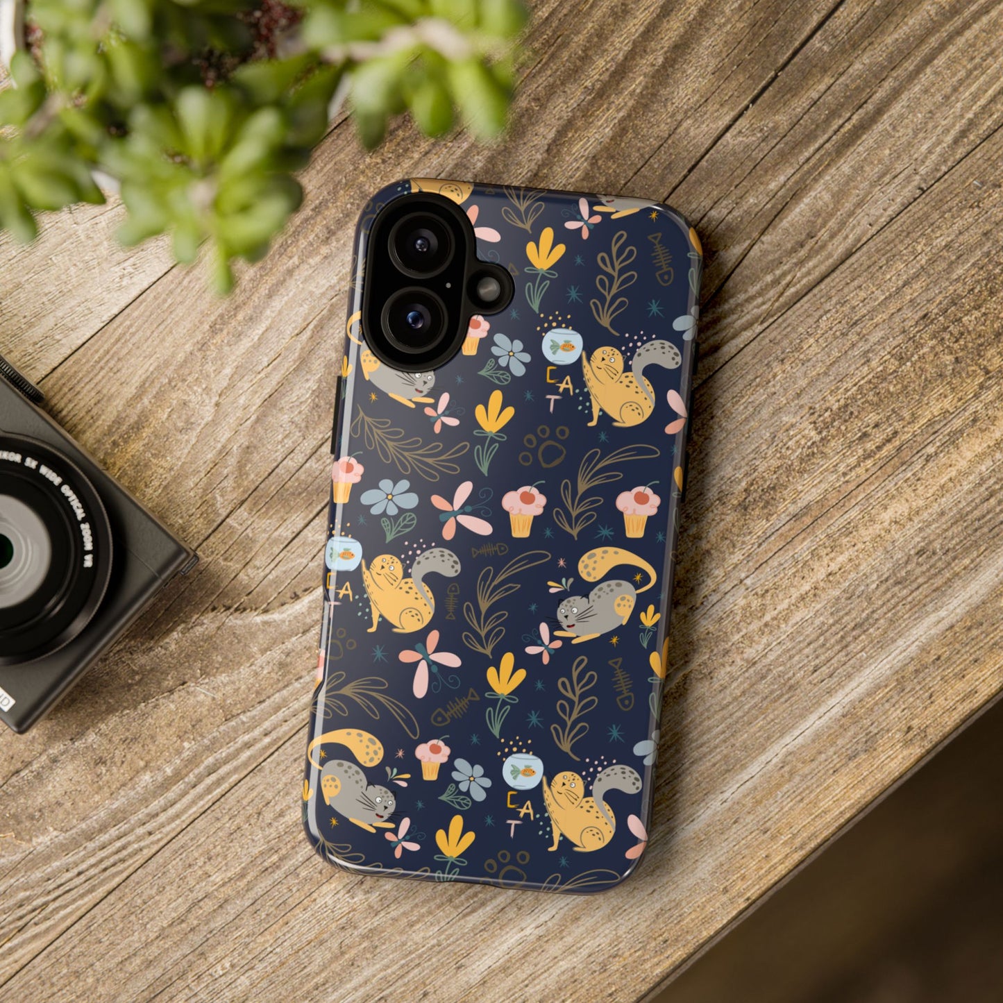 Cat-Themed Tough Phone Case - Tough Case For Stylish Protection