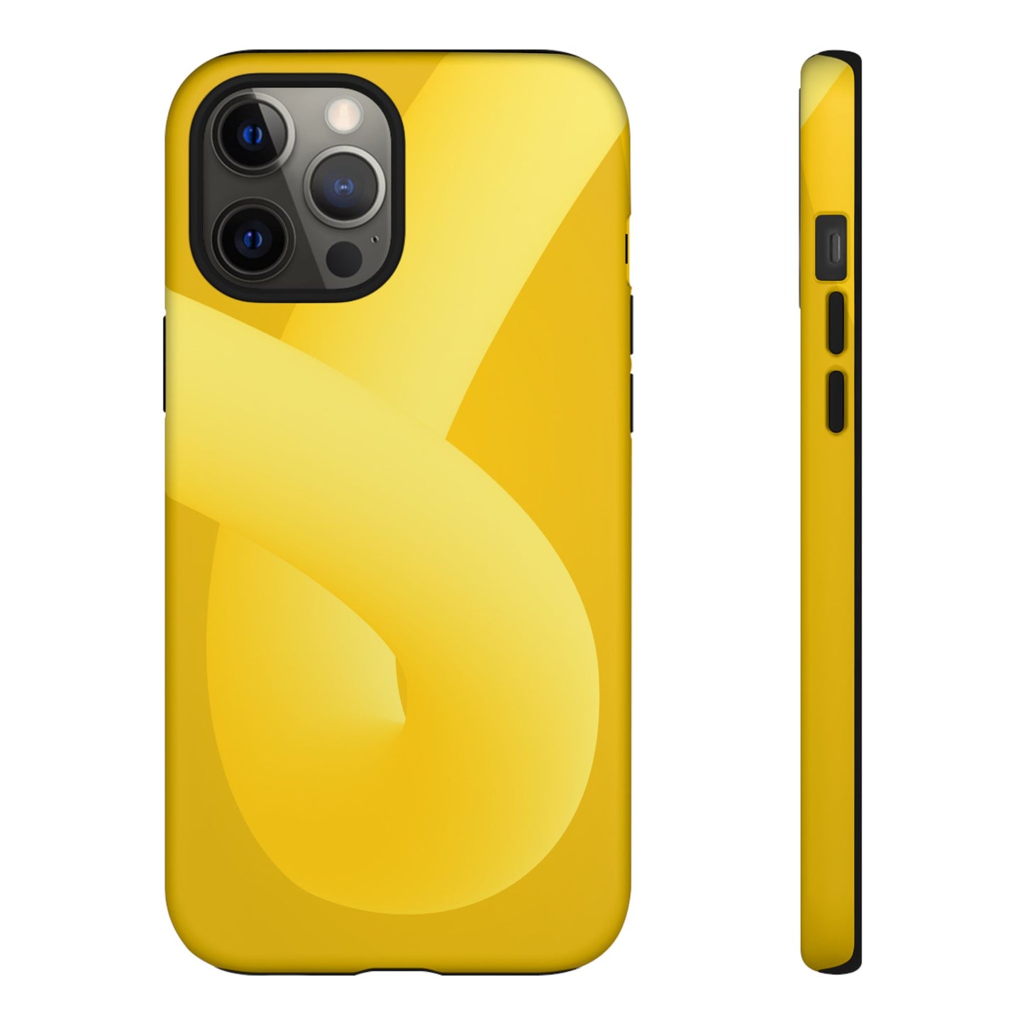Stylish Tough Phone Case - Modern Yellow Design for Ultimate Protection