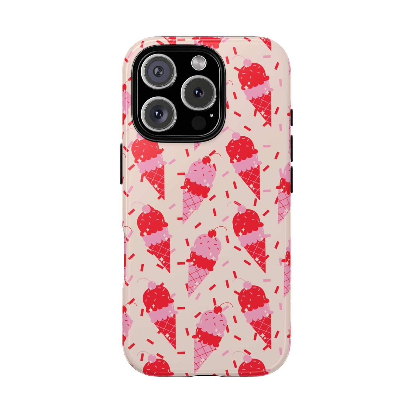 Ice Cream Phone Case - Cute Tough Cases for Ice Cream Lovers, Fun Summer Accessory, Birthday Gift, Colorful iPhone Cover