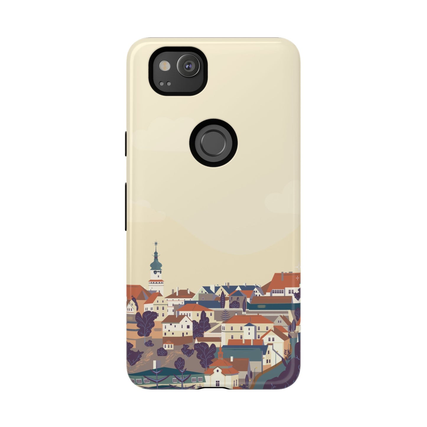Artistic Phone Case - Charming Village Design