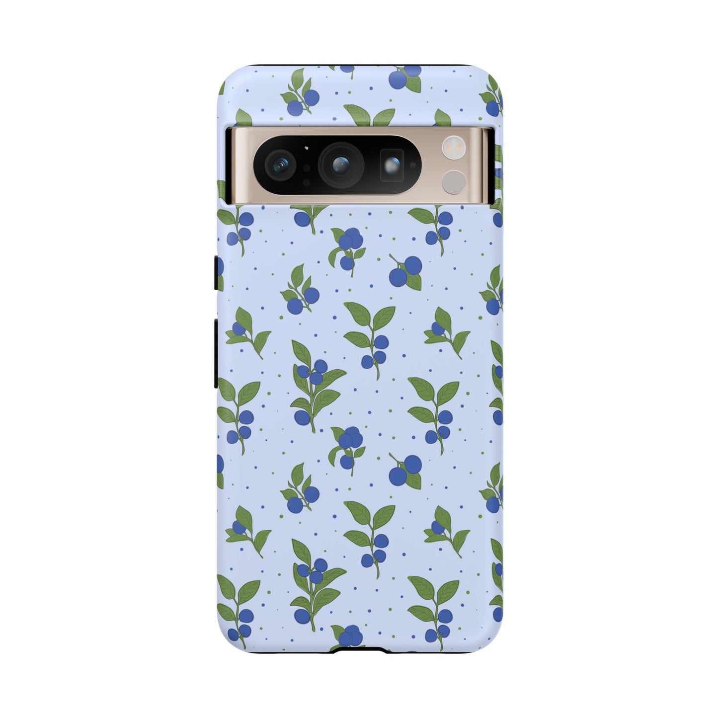 Floral Tough Phone Case - Blueberry Blossom Design