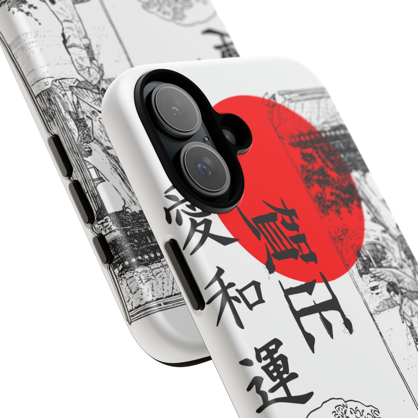 Japanese Zen Art Phone Case - Tough Cases with Wave Design