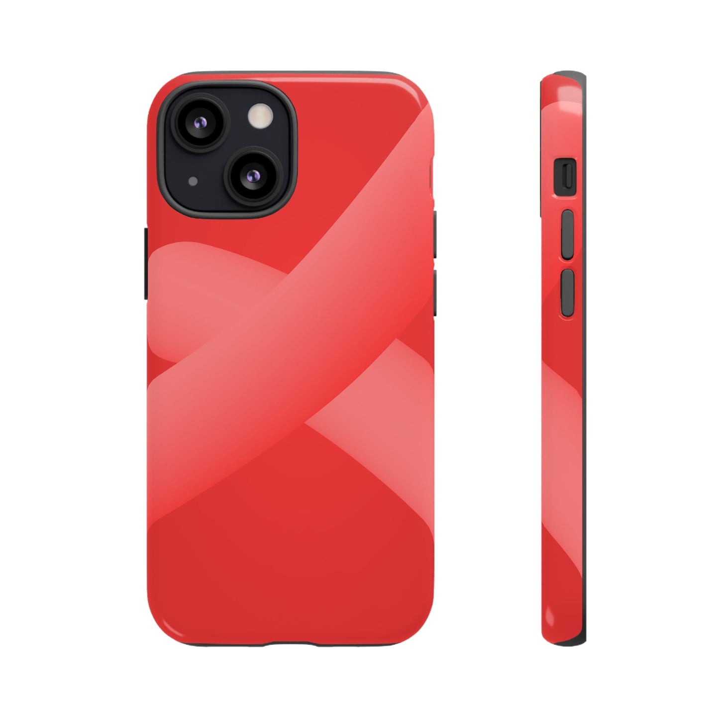 Stylish Tough Phone Case - Modern Red Design for Ultimate Protection