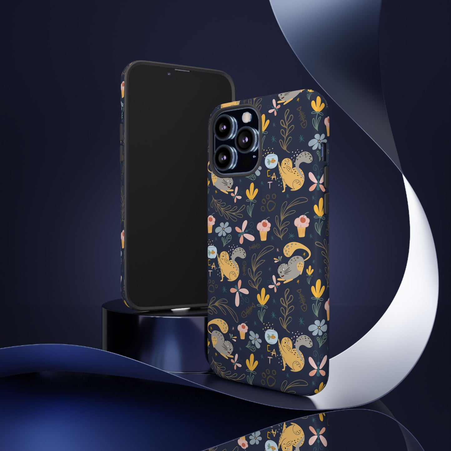 Cat-Themed Tough Phone Case - Tough Case For Stylish Protection