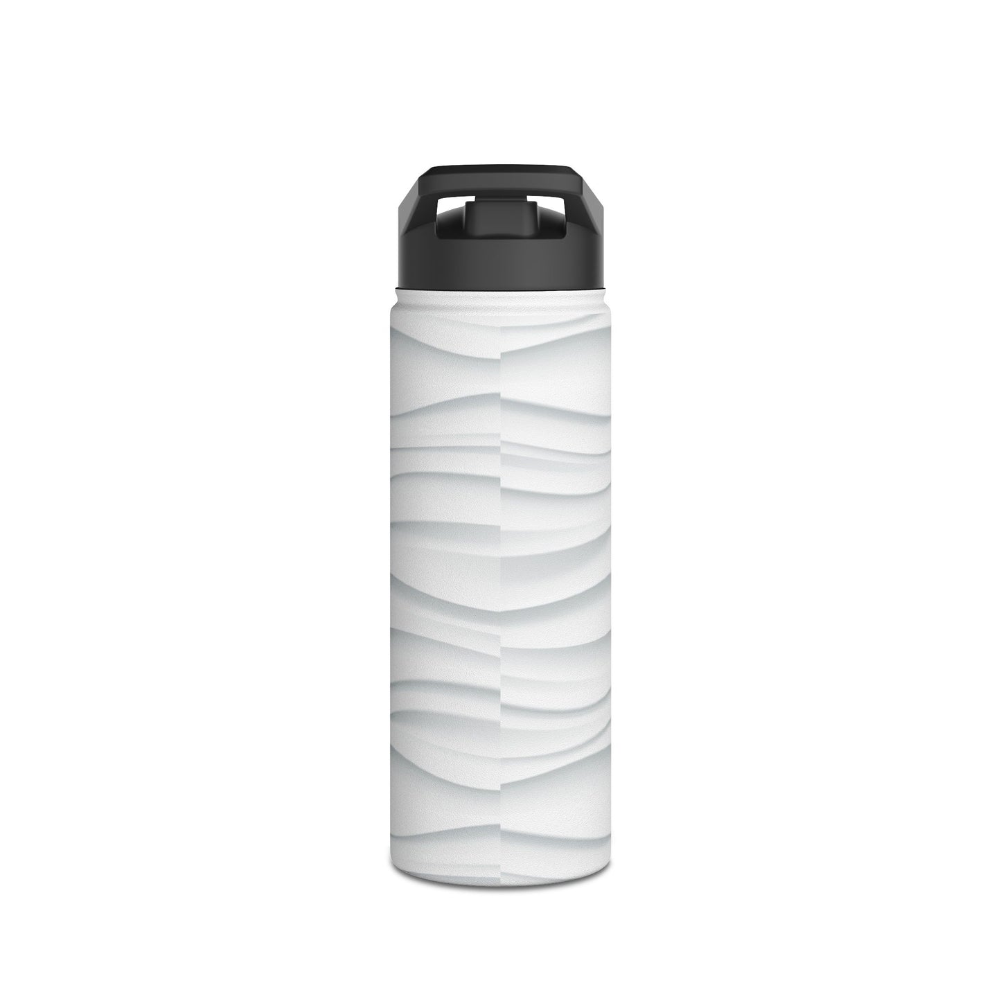 Stylish Stainless Steel Water Bottle - Wave Design