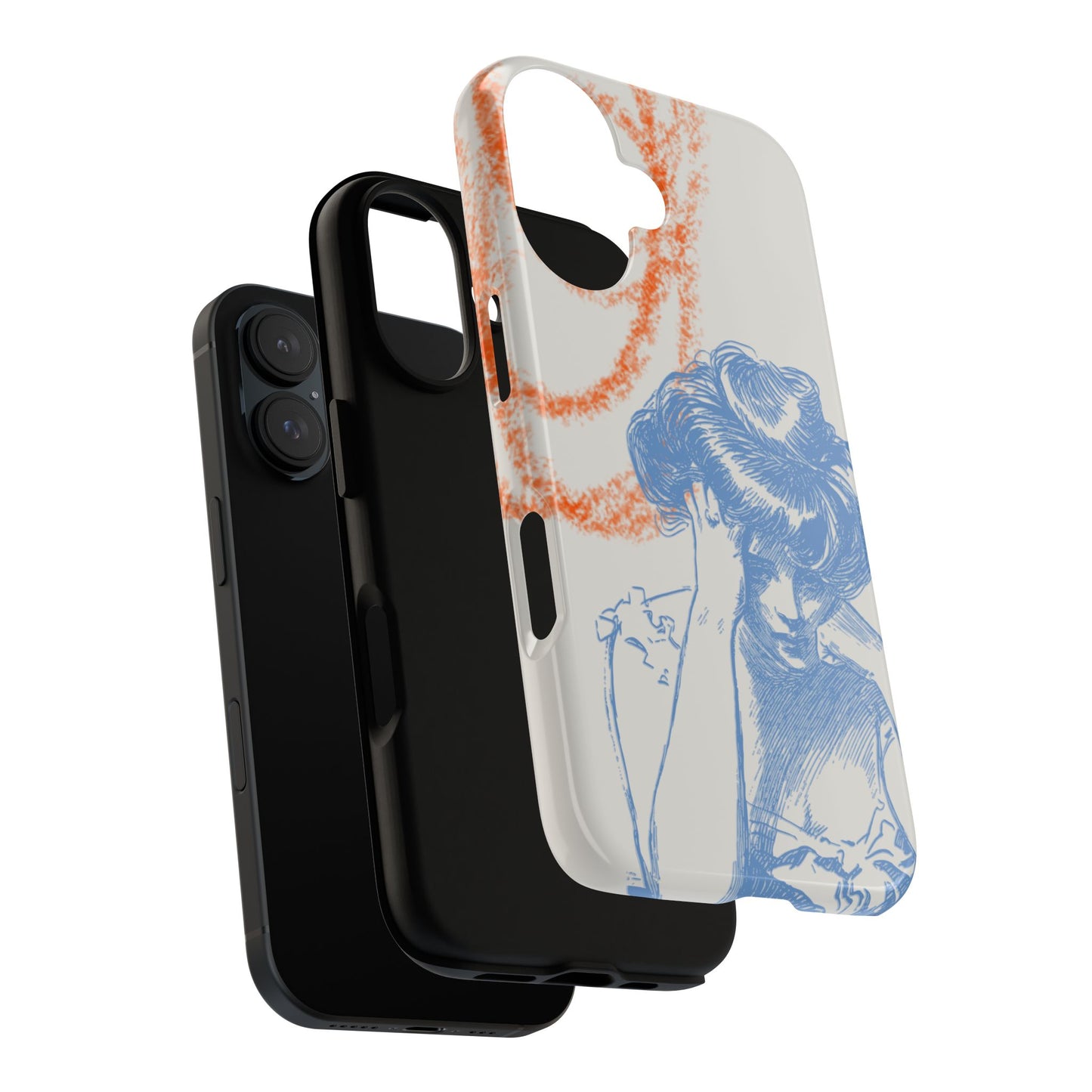 Artistic Phone Case with Stress Relief Design