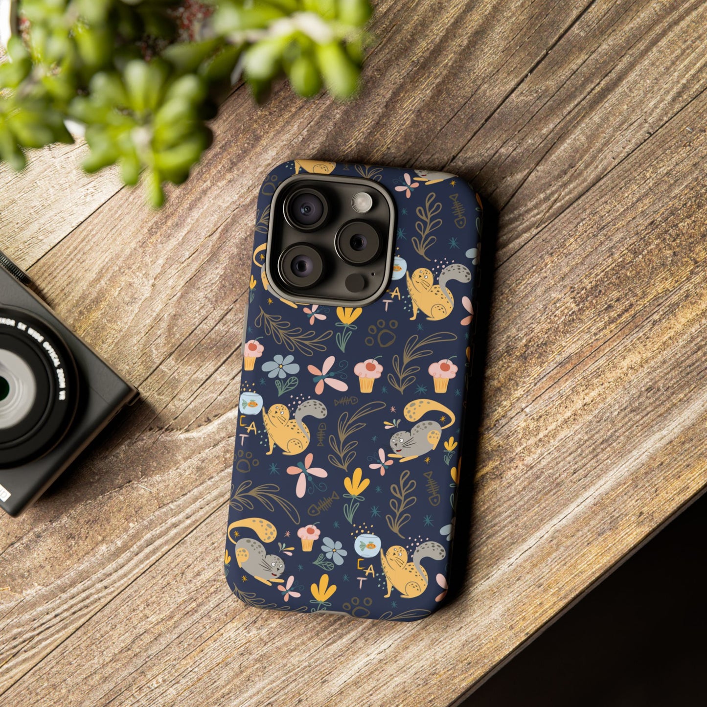 Cat-Themed Tough Phone Case - Tough Case For Stylish Protection
