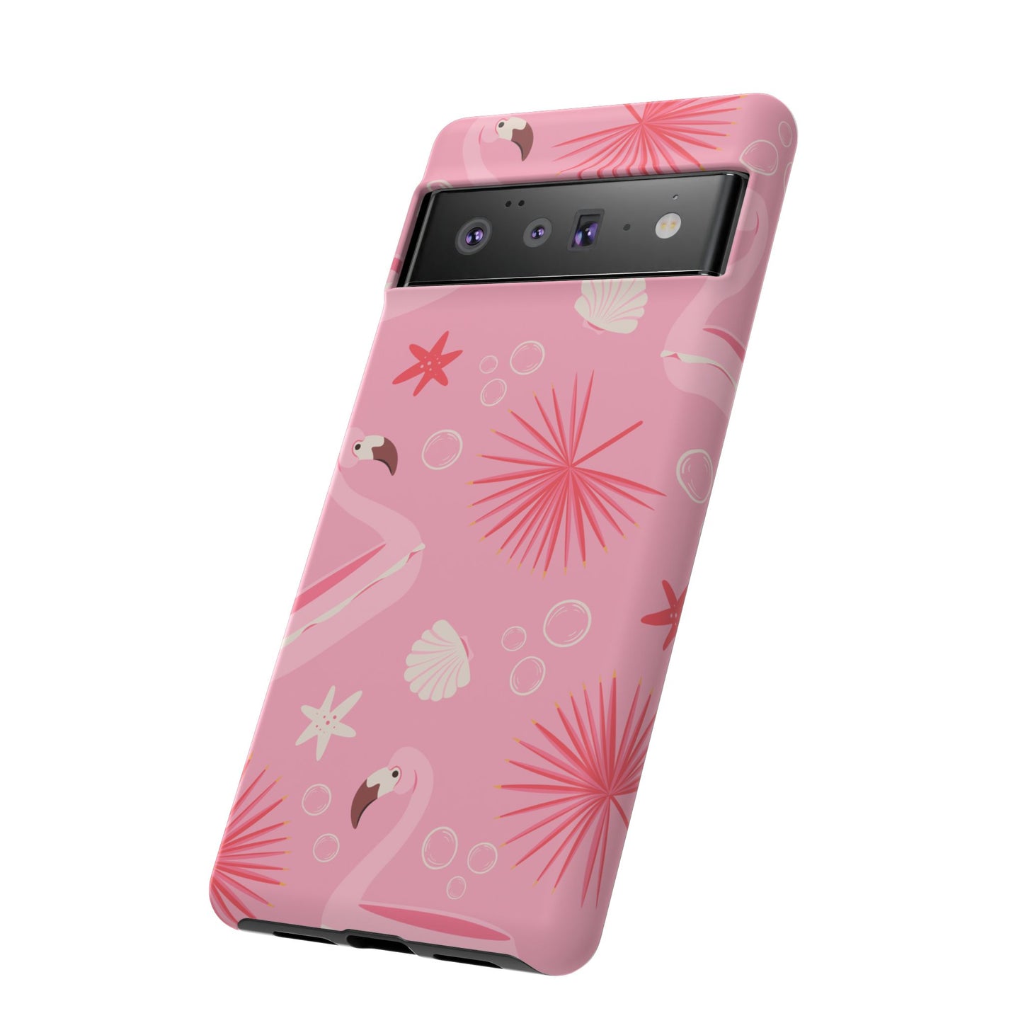 Tough Cases: Tropical Flamingo Phone Case for Summer Vibes