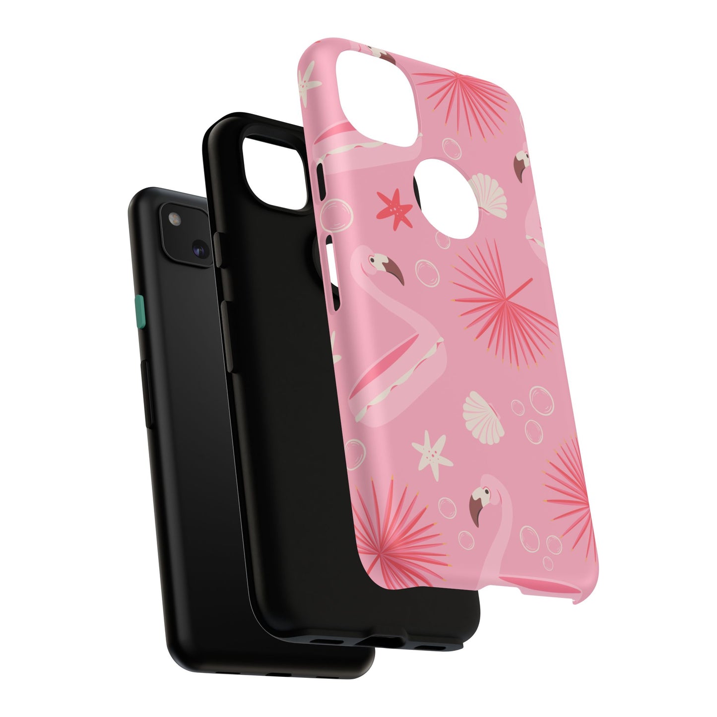 Tough Cases: Tropical Flamingo Phone Case for Summer Vibes