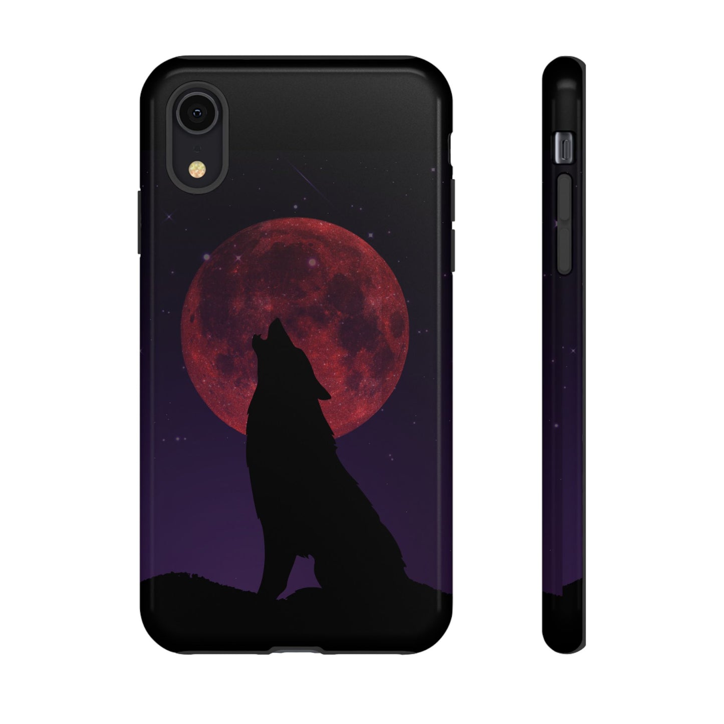 Wolf Howling at Blood Moon Phone Case - Tough & Stylish Protector