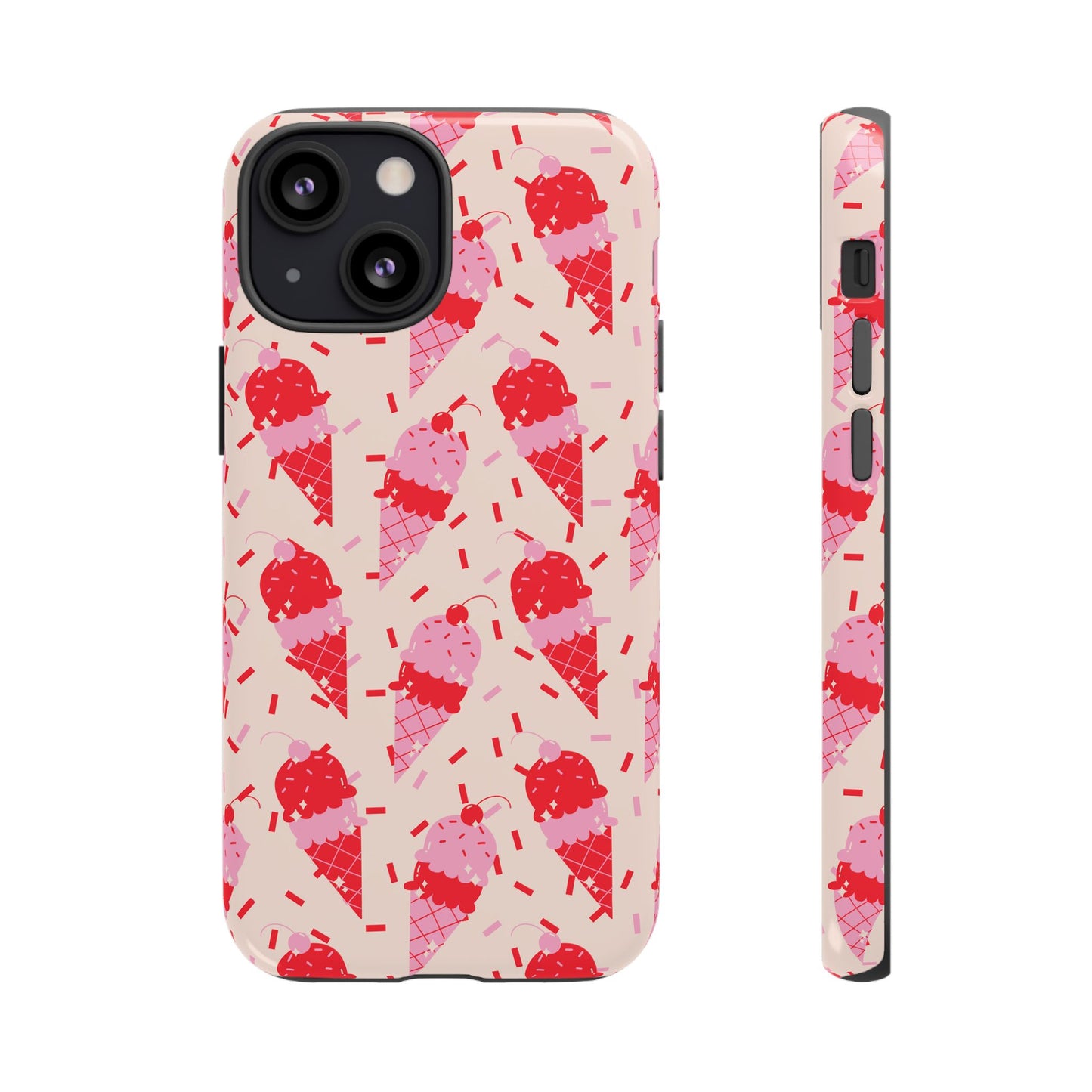 Ice Cream Phone Case - Cute Tough Cases for Ice Cream Lovers, Fun Summer Accessory, Birthday Gift, Colorful iPhone Cover