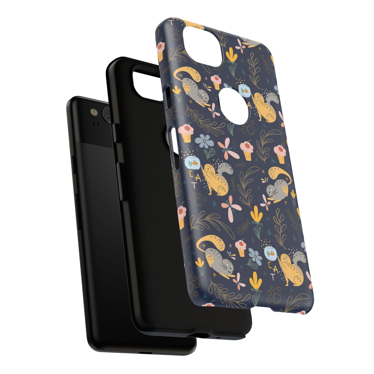 Cat-Themed Tough Phone Case - Tough Case For Stylish Protection