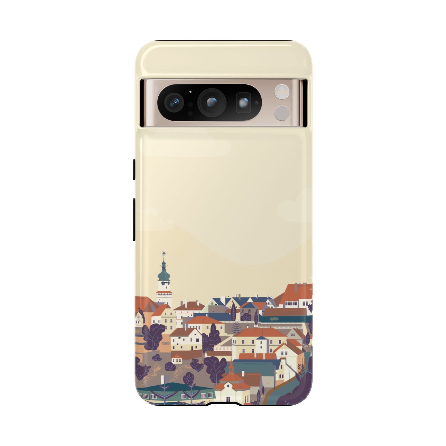 Artistic Phone Case - Charming Village Design