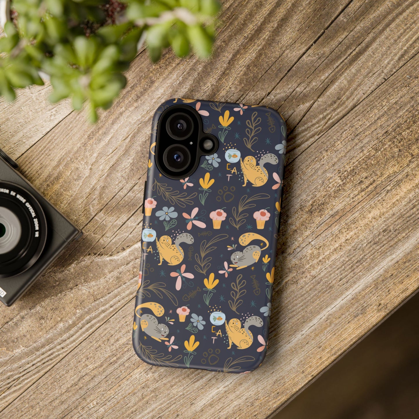 Cat-Themed Tough Phone Case - Tough Case For Stylish Protection