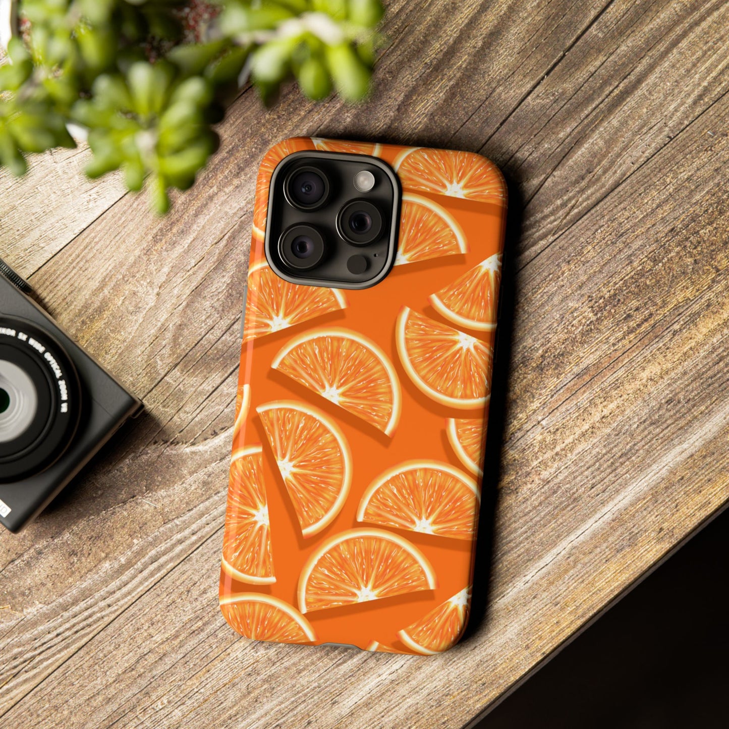 Vibrant Orange Slice Phone Case - Tough Cases for Phone Protection