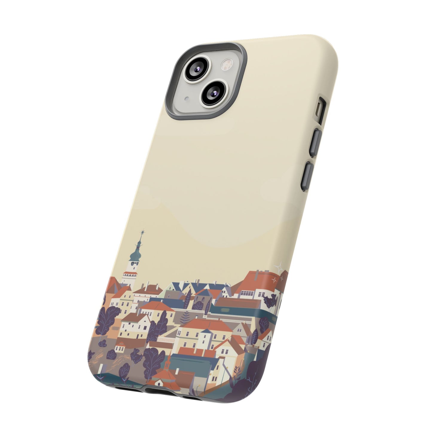 Artistic Phone Case - Charming Village Design