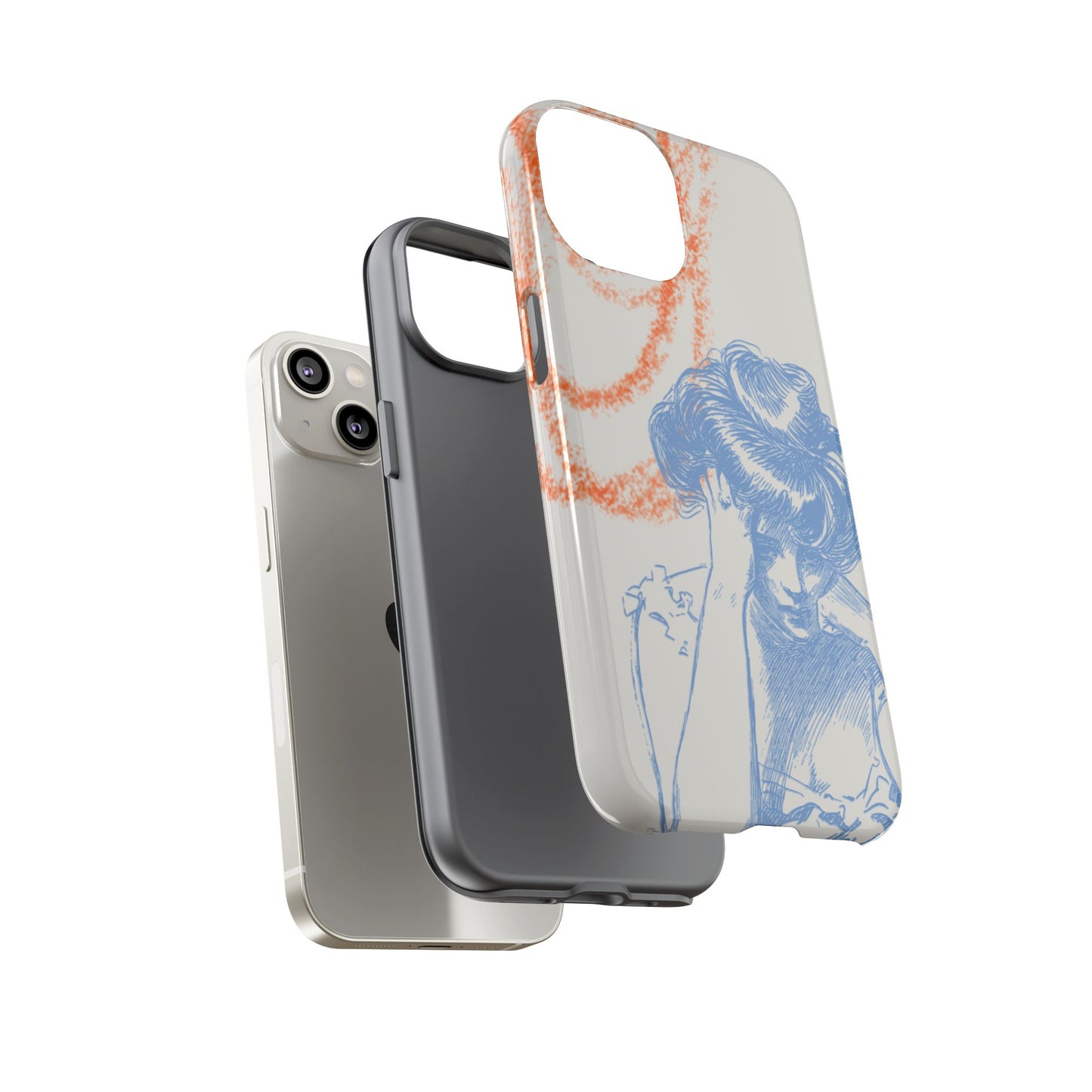 Artistic Phone Case with Stress Relief Design