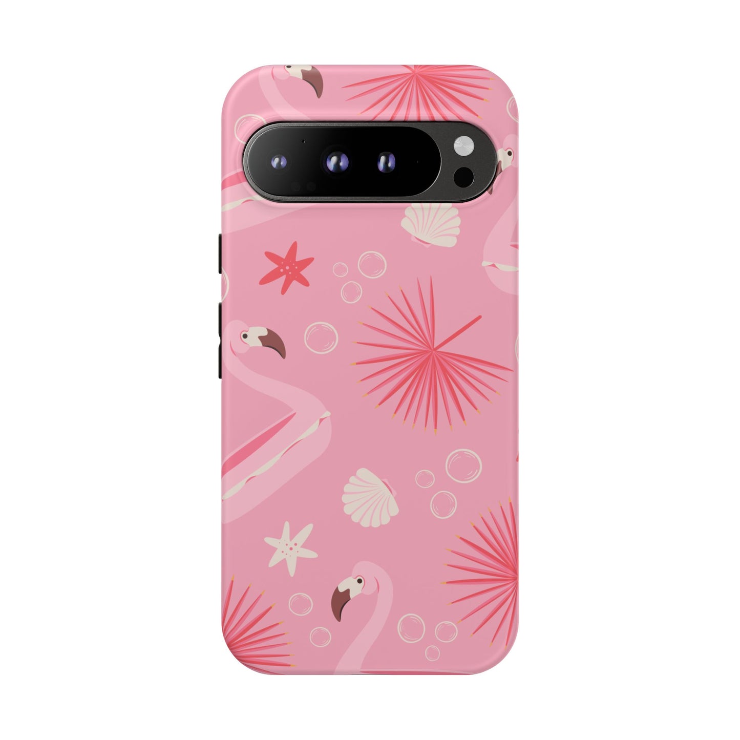 Tough Cases: Tropical Flamingo Phone Case for Summer Vibes