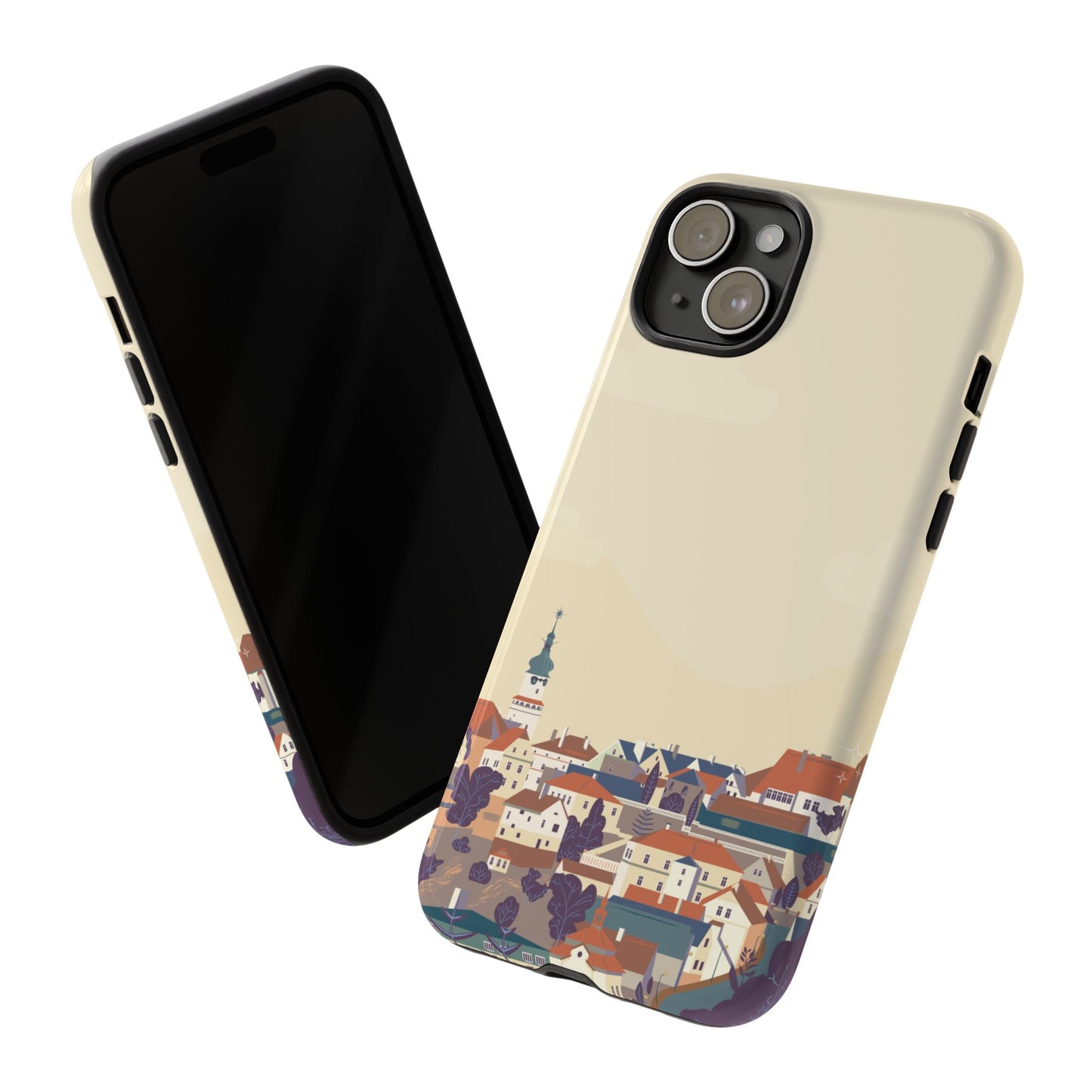 Artistic Phone Case - Charming Village Design