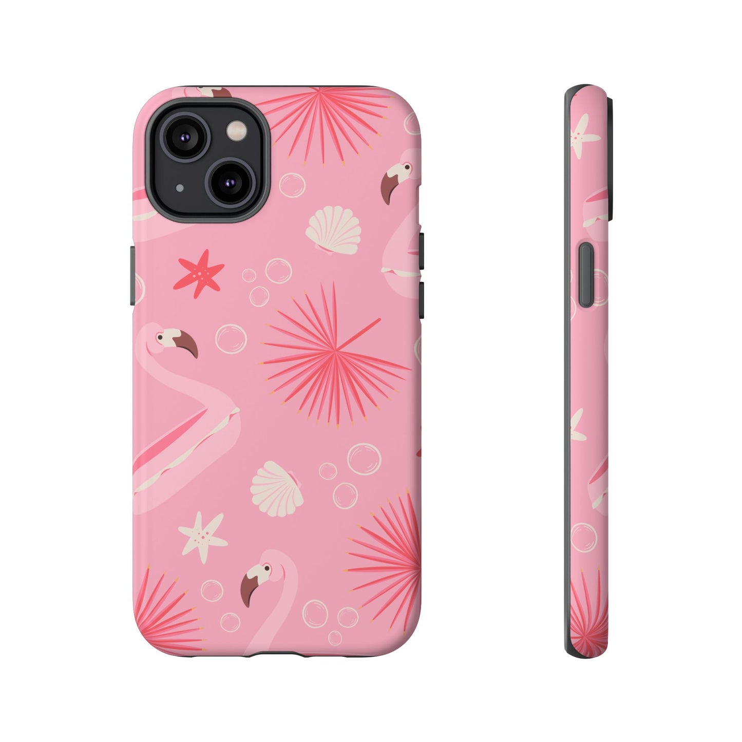 Tough Cases: Tropical Flamingo Phone Case for Summer Vibes