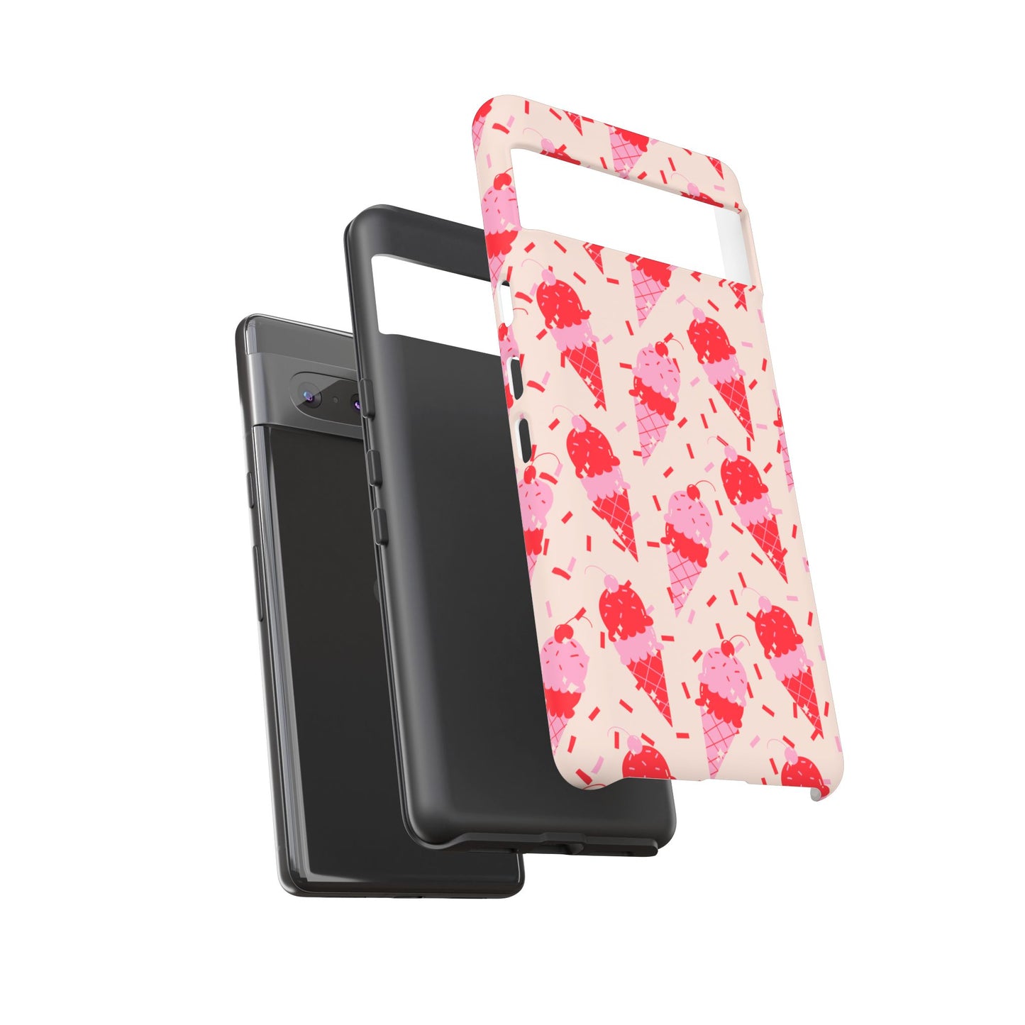 Ice Cream Phone Case - Cute Tough Cases for Ice Cream Lovers, Fun Summer Accessory, Birthday Gift, Colorful iPhone Cover