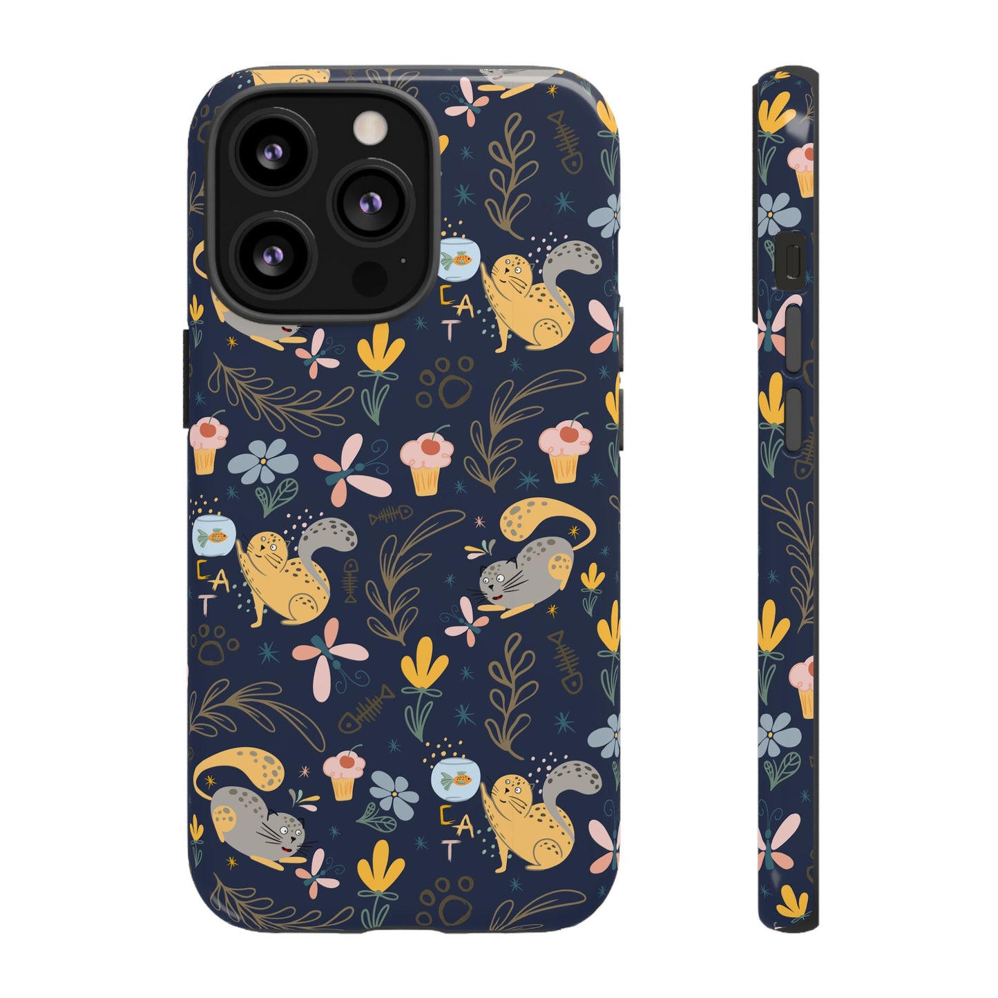 Cat-Themed Tough Phone Case - Tough Case For Stylish Protection