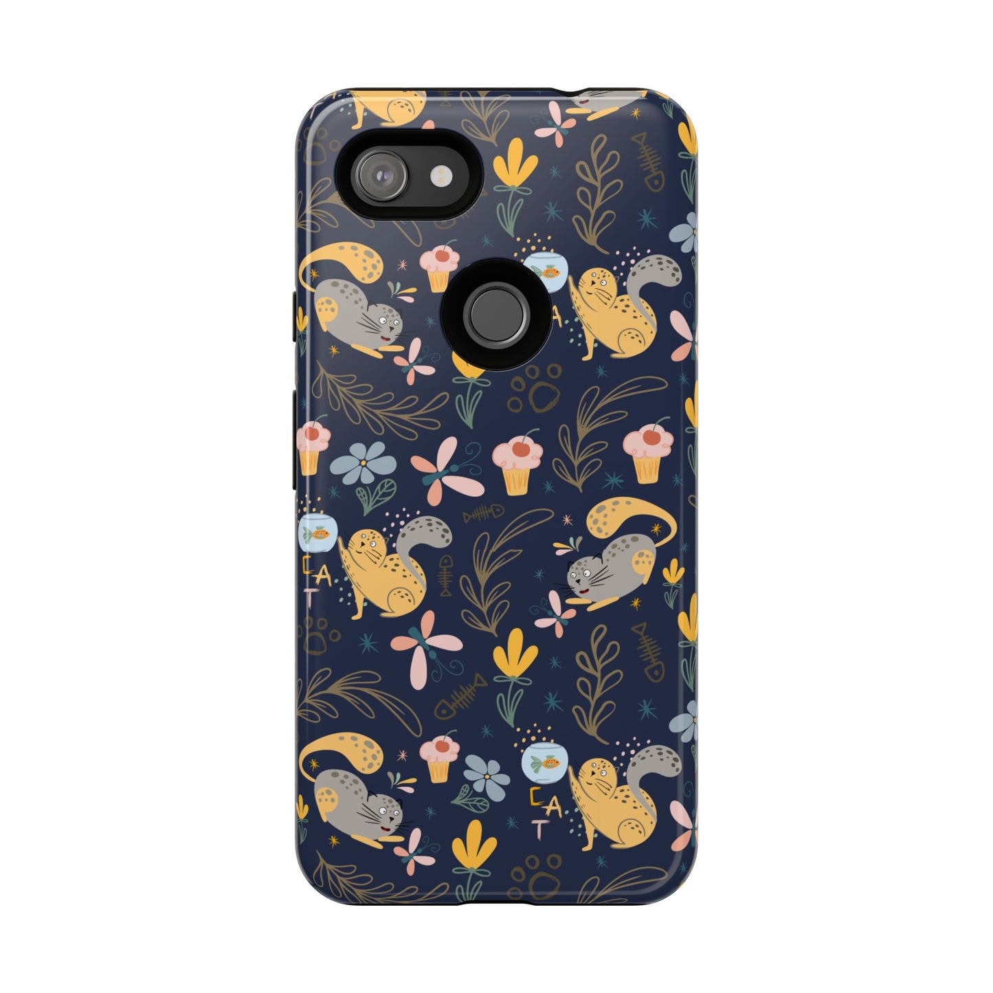 Cat-Themed Tough Phone Case - Tough Case For Stylish Protection