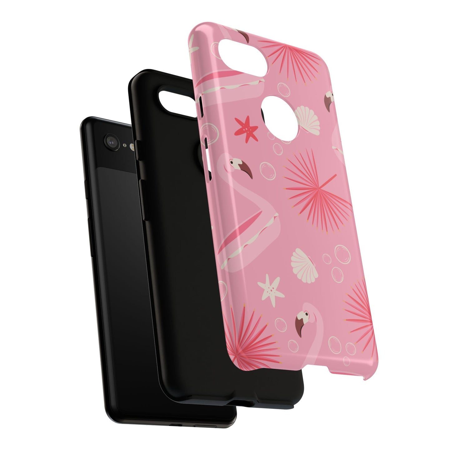 Tough Cases: Tropical Flamingo Phone Case for Summer Vibes