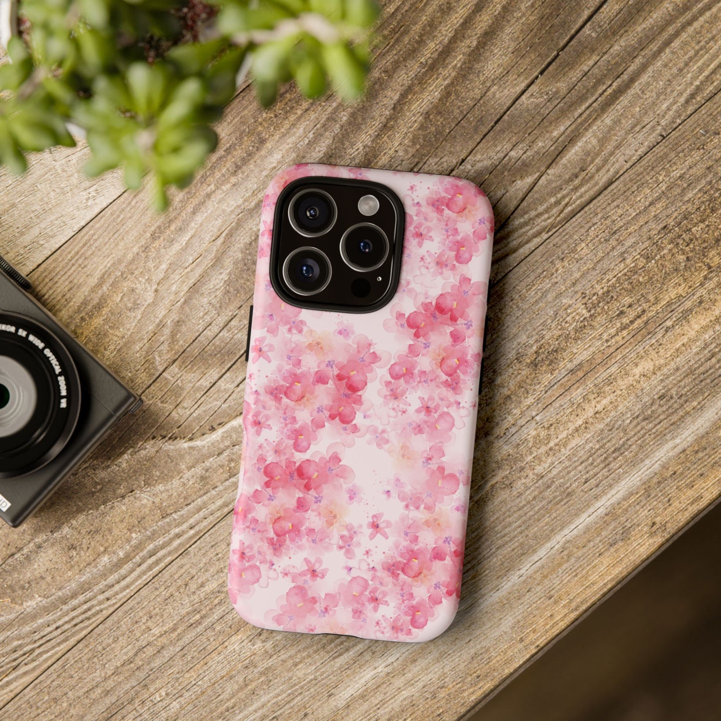 Floral Phone Case - Tough Cases with Pink Blossom Design