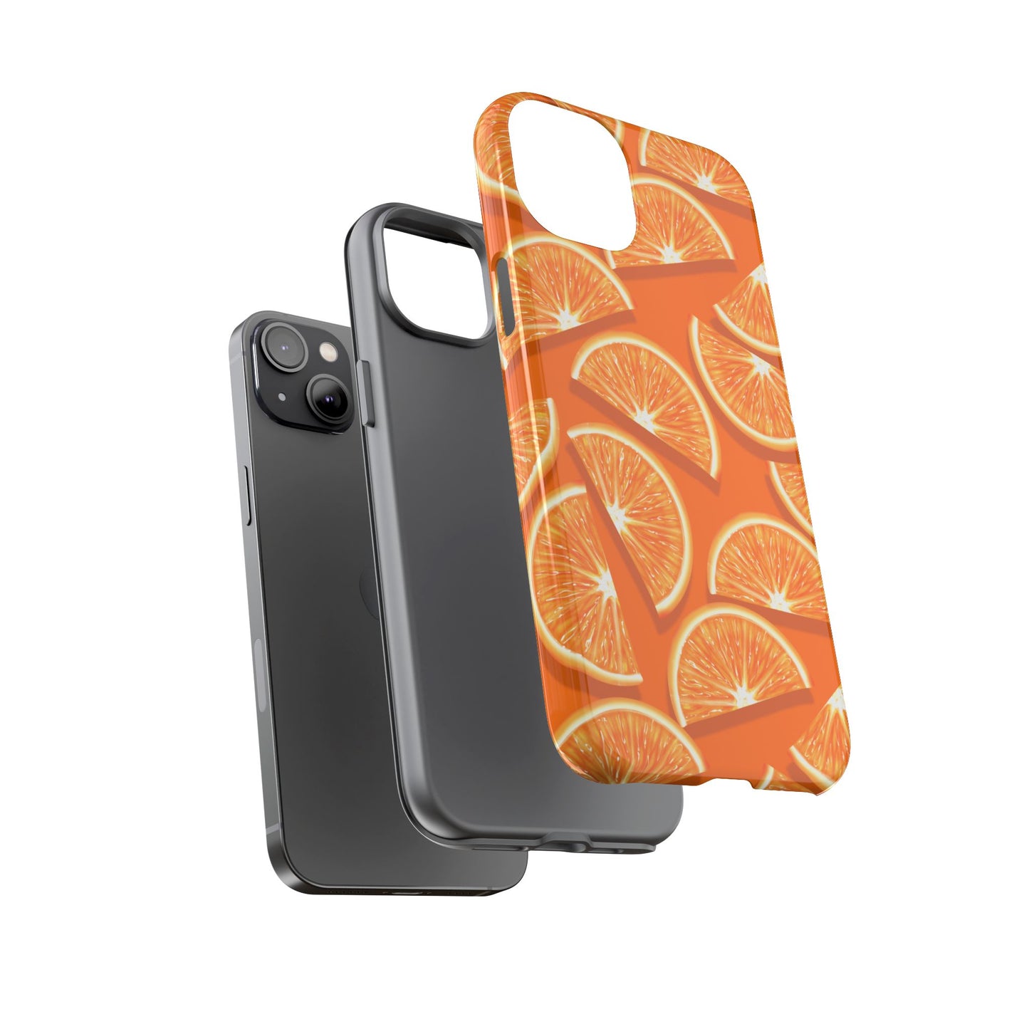 Vibrant Orange Slice Phone Case - Tough Cases for Phone Protection