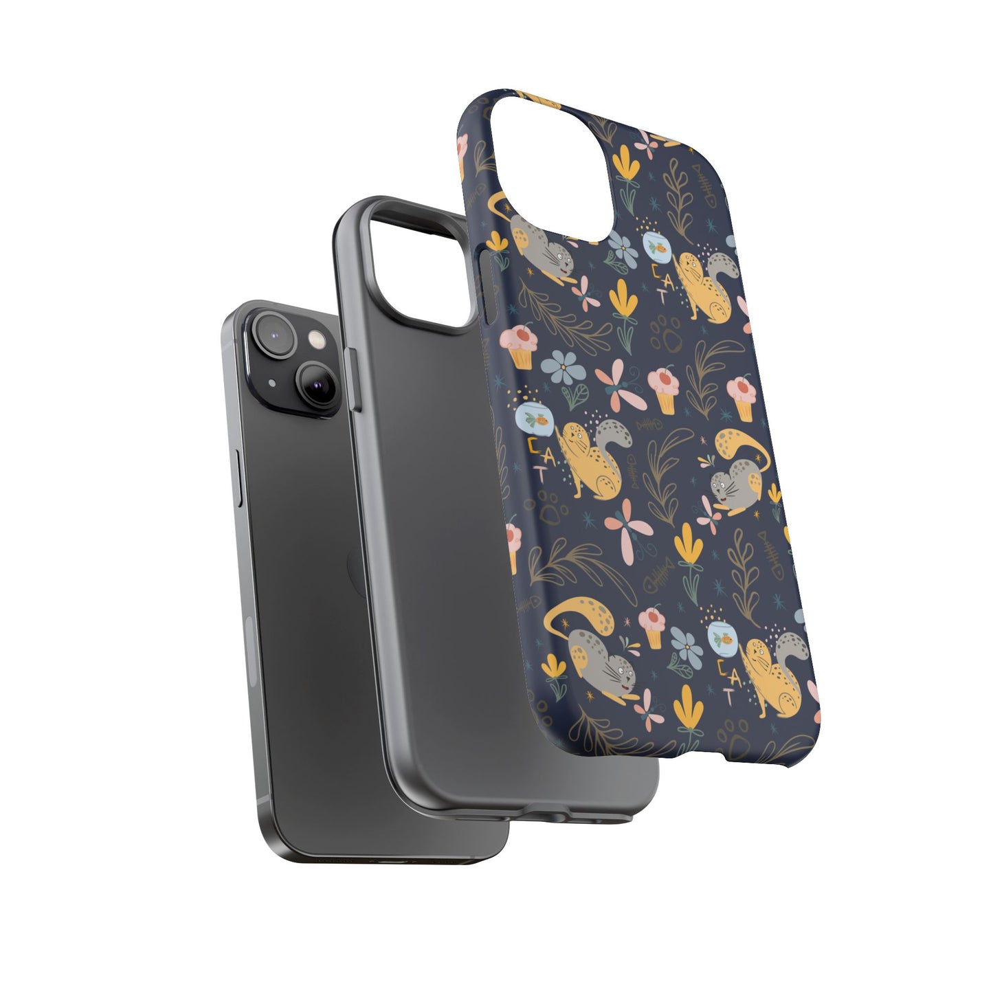 Cat-Themed Tough Phone Case - Tough Case For Stylish Protection