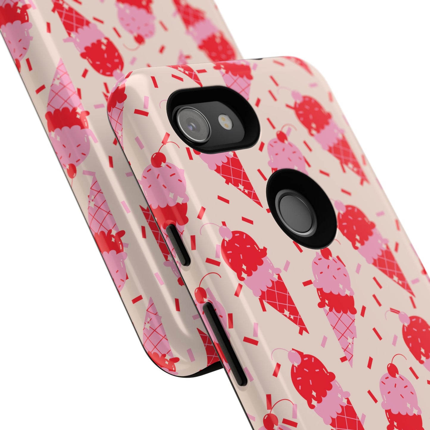 Ice Cream Phone Case - Cute Tough Cases for Ice Cream Lovers, Fun Summer Accessory, Birthday Gift, Colorful iPhone Cover