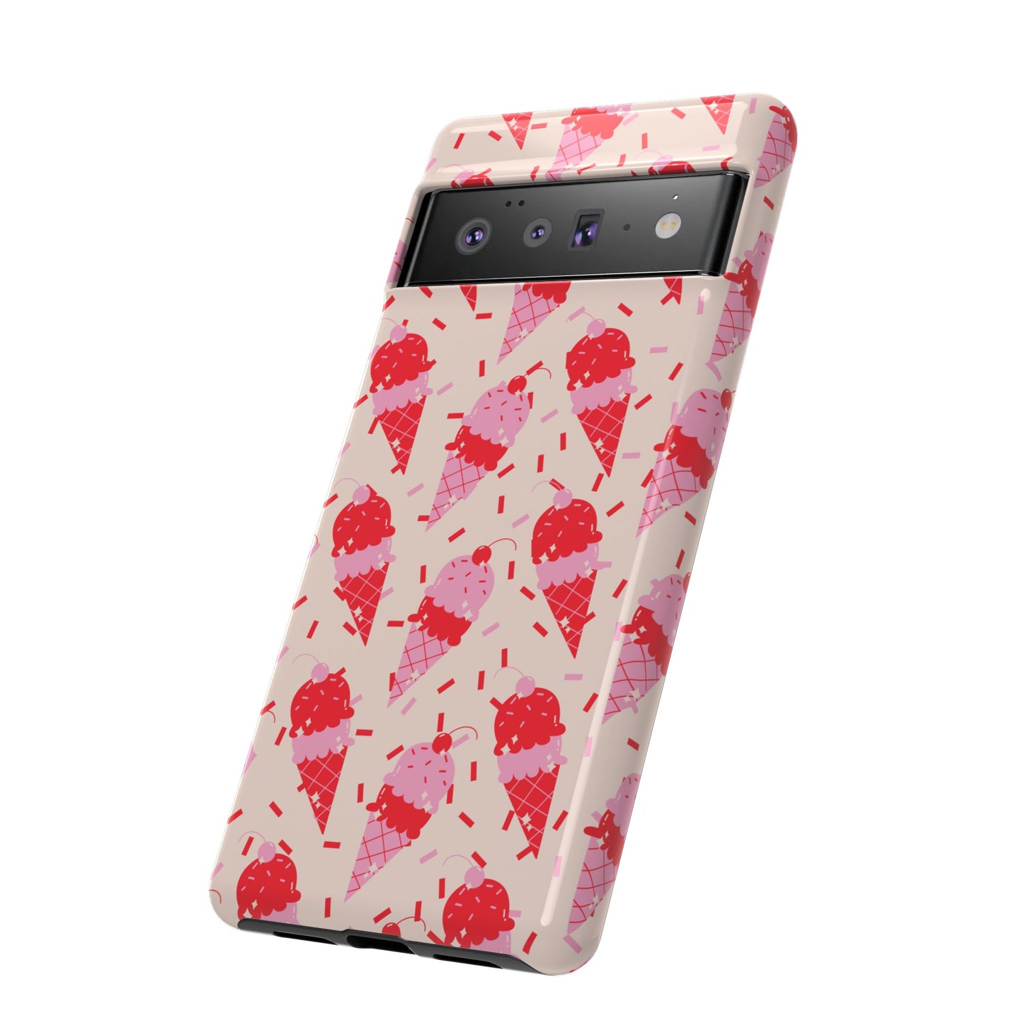 Ice Cream Phone Case - Cute Tough Cases for Ice Cream Lovers, Fun Summer Accessory, Birthday Gift, Colorful iPhone Cover