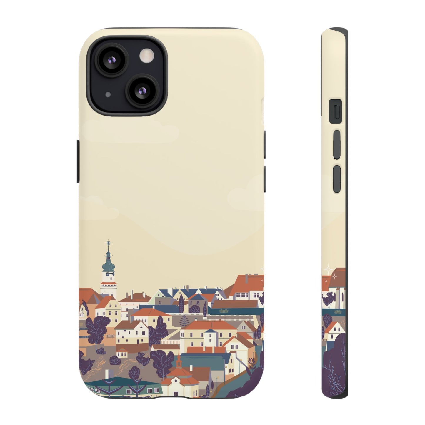 Artistic Phone Case - Charming Village Design