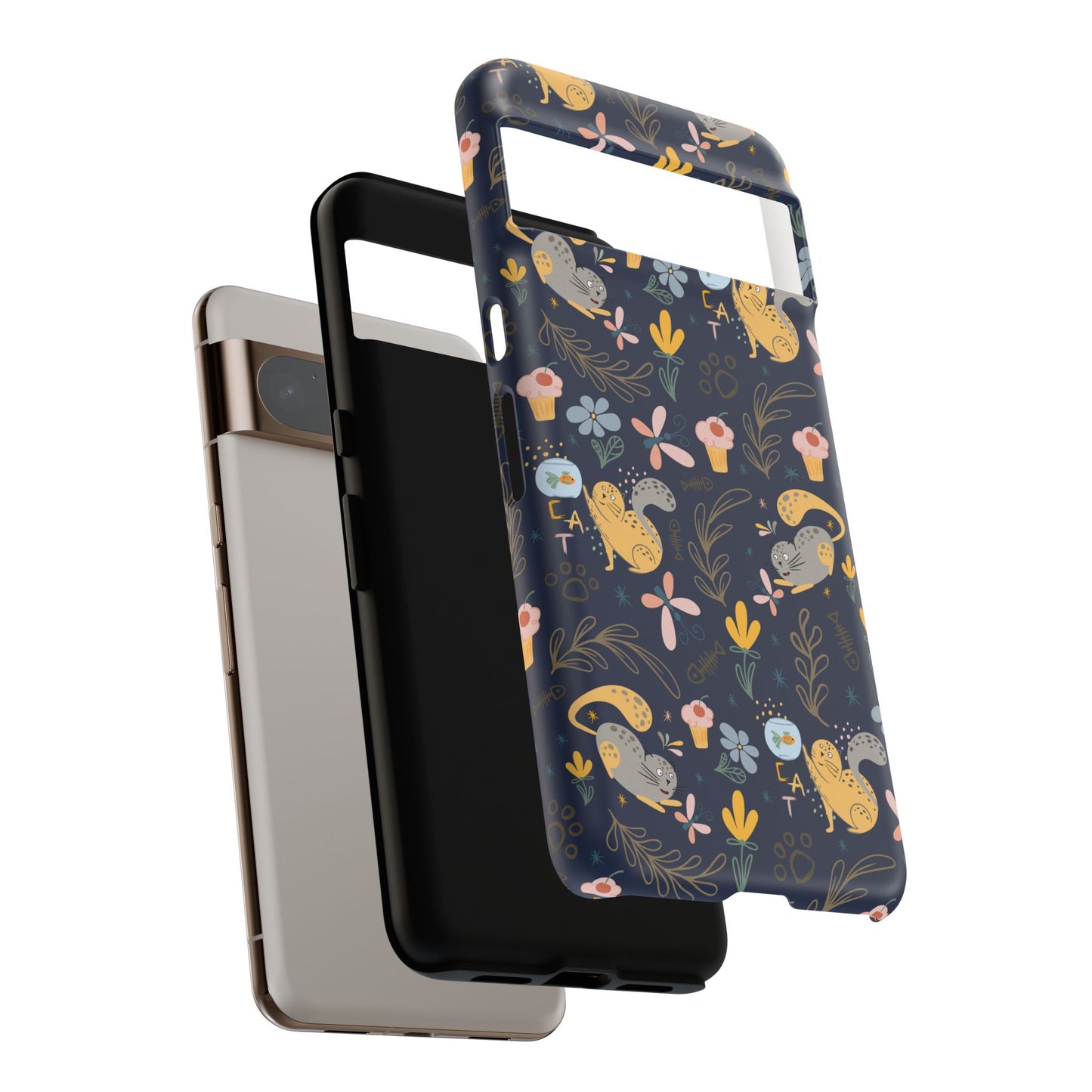 Cat-Themed Tough Phone Case - Tough Case For Stylish Protection