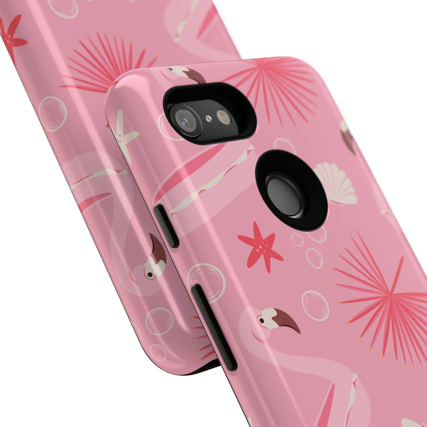 Tough Cases: Tropical Flamingo Phone Case for Summer Vibes