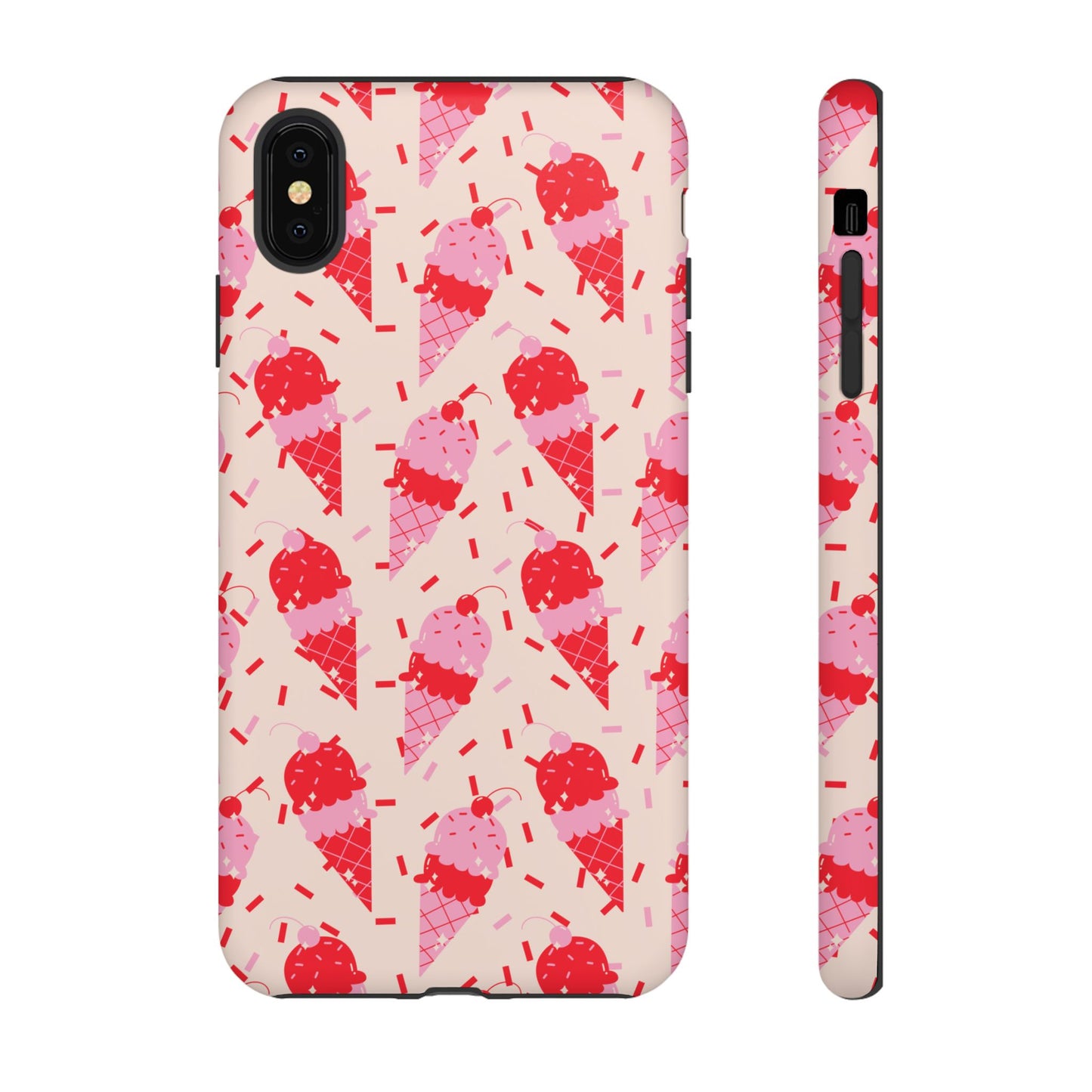 Ice Cream Phone Case - Cute Tough Cases for Ice Cream Lovers, Fun Summer Accessory, Birthday Gift, Colorful iPhone Cover