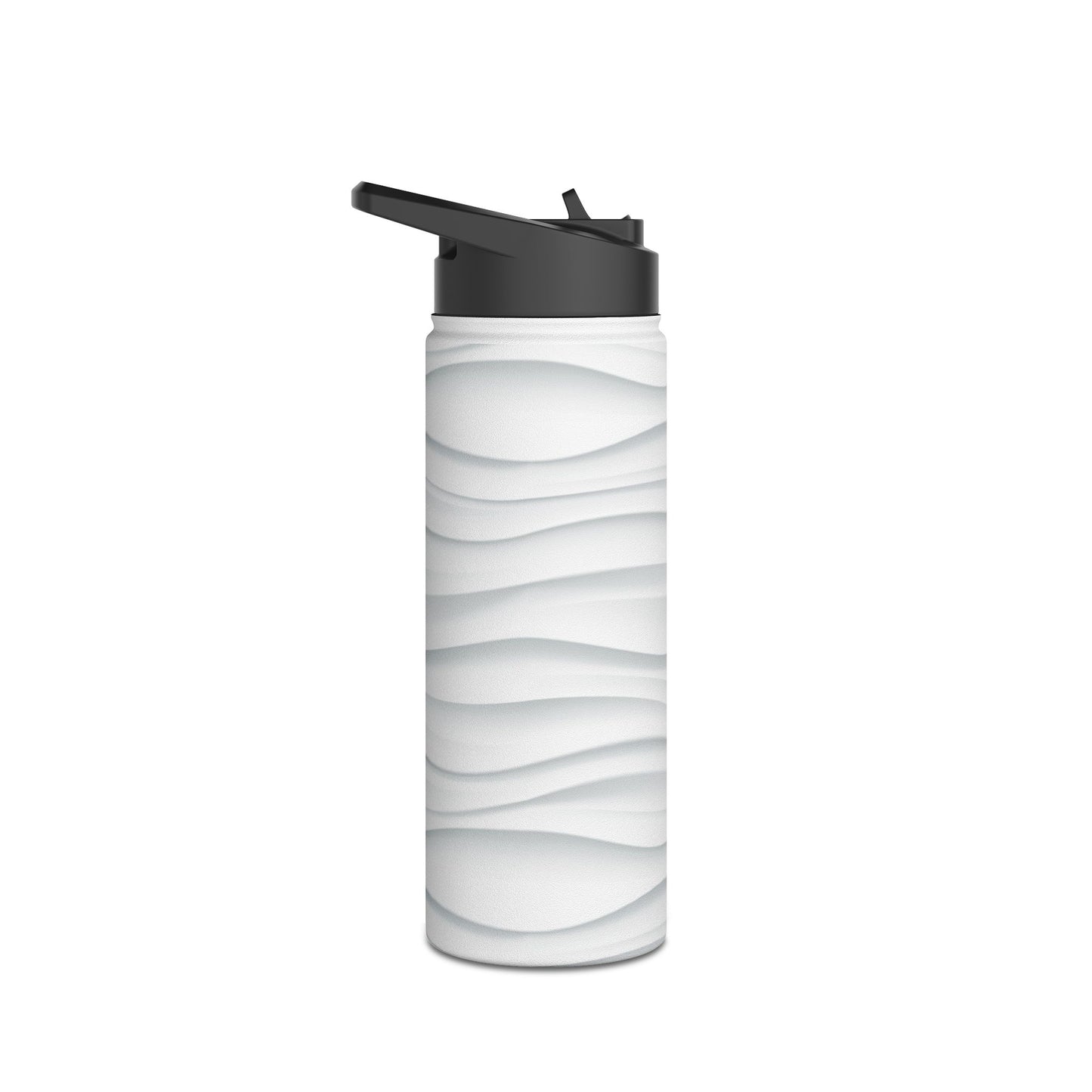 Stylish Stainless Steel Water Bottle - Wave Design