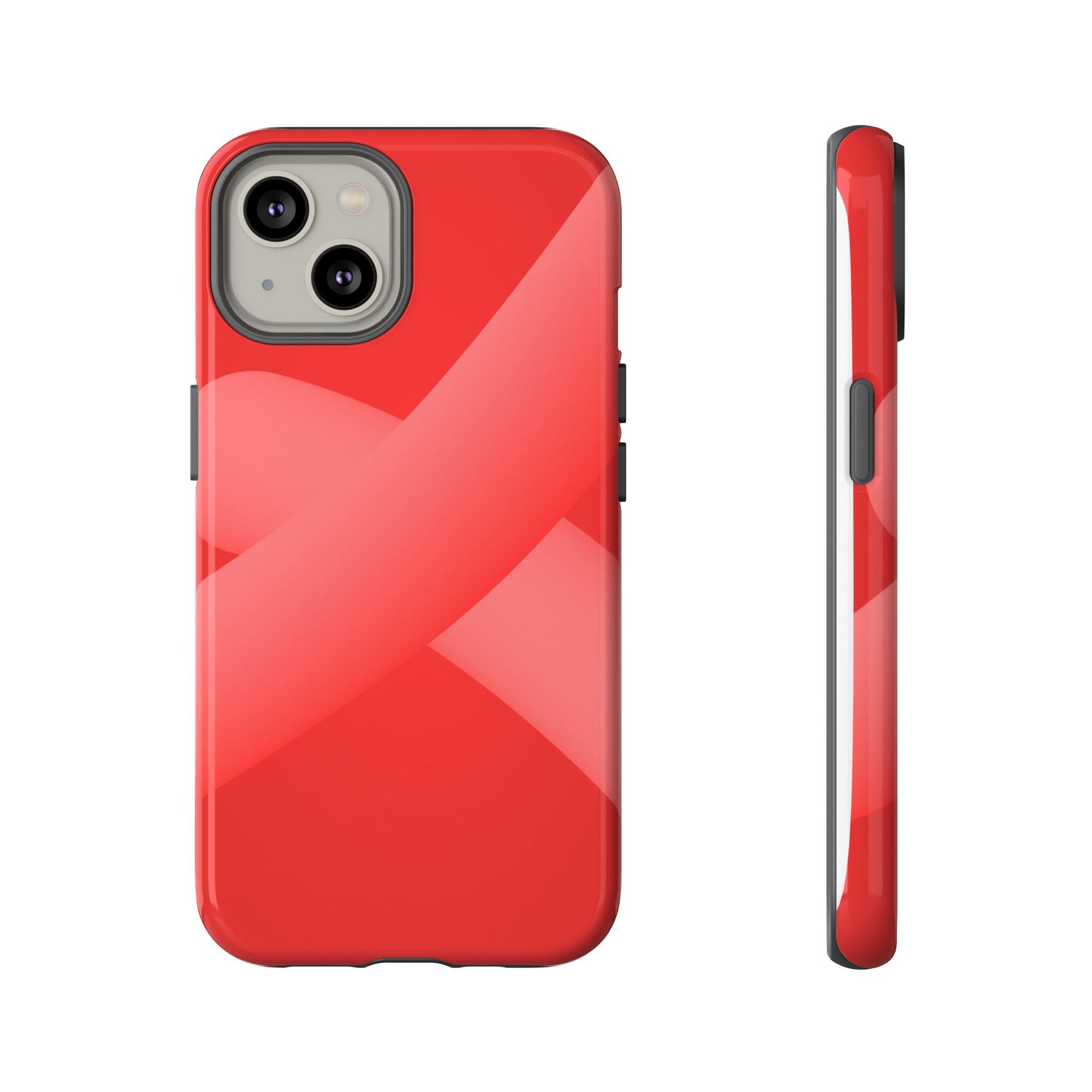 Stylish Tough Phone Case - Modern Red Design for Ultimate Protection