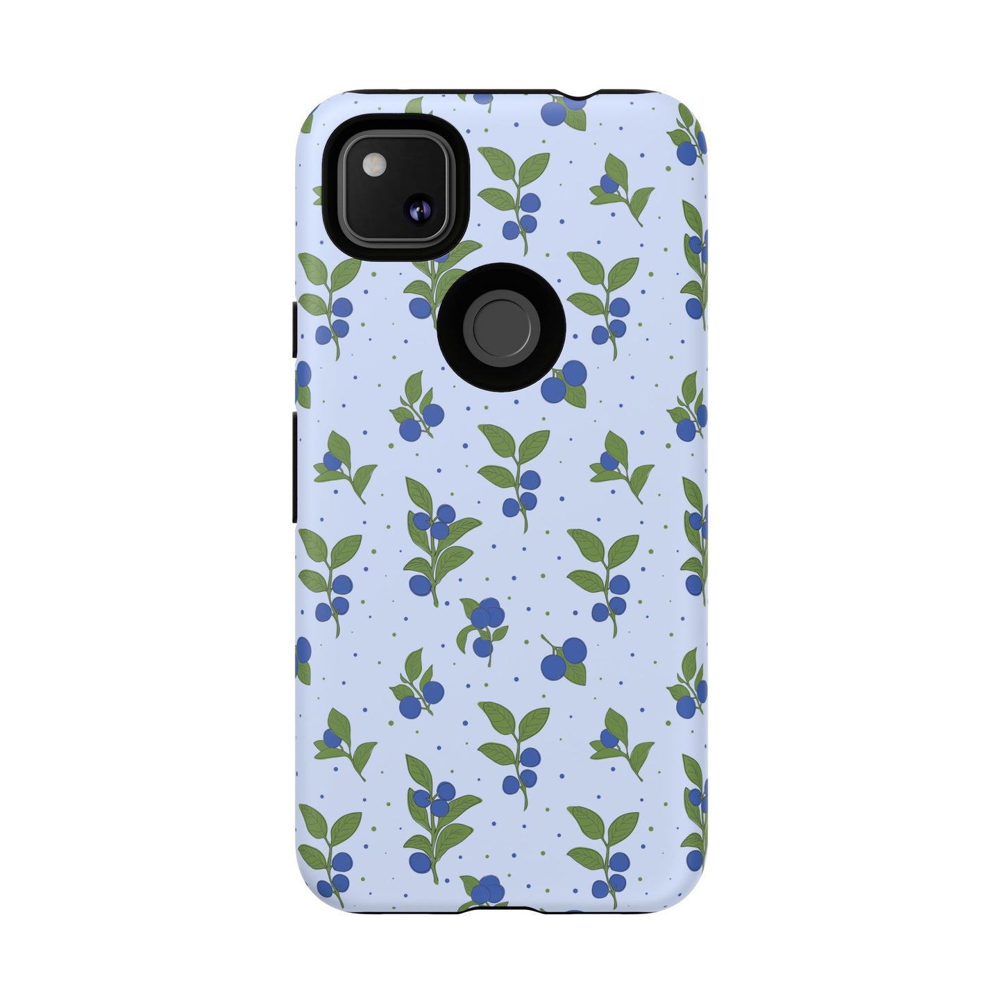 Floral Tough Phone Case - Blueberry Blossom Design